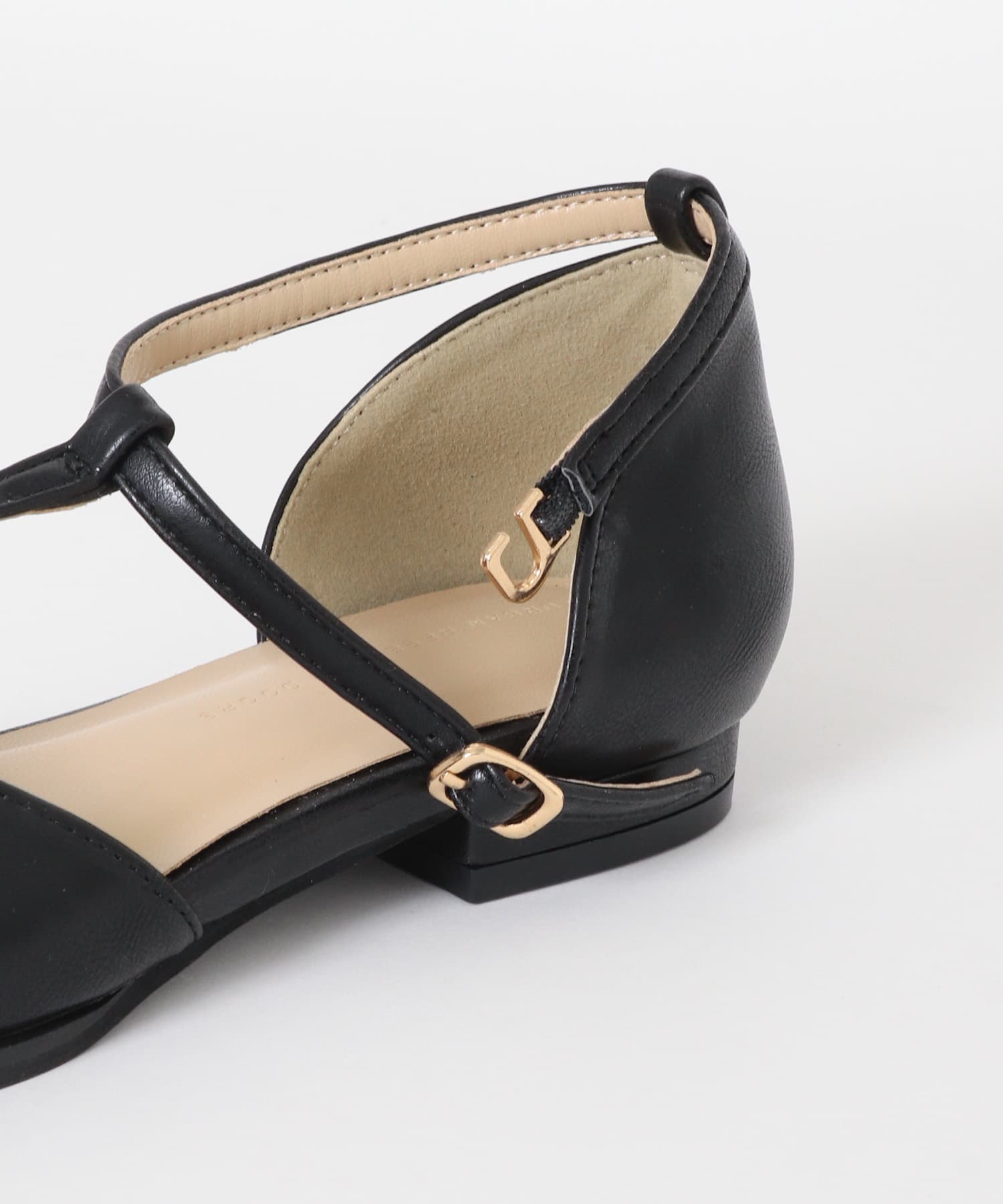 Tストラップパンプス BLACK 36