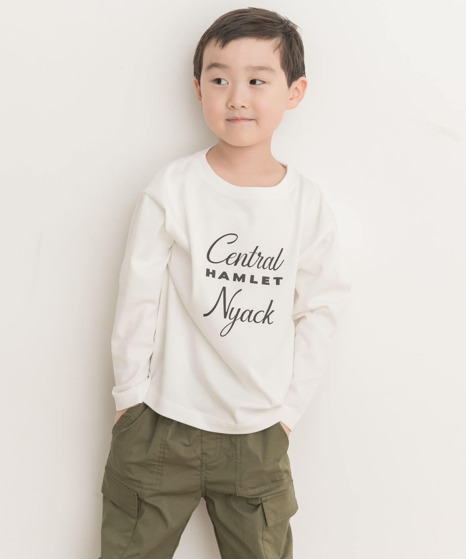 『親子リンク』ロゴプリントロンTシャツ(KIDS)