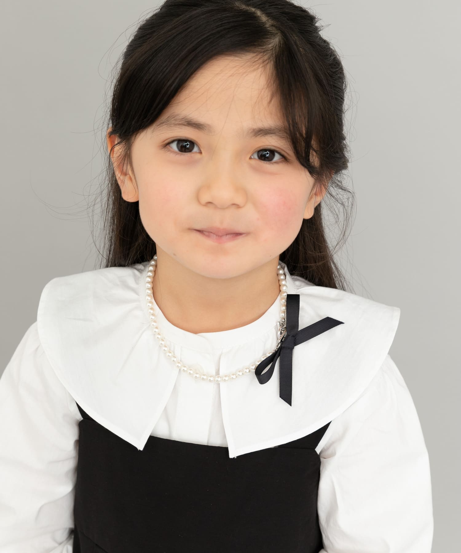 2WAYリボンパールネックレス(KIDS) PEARL one