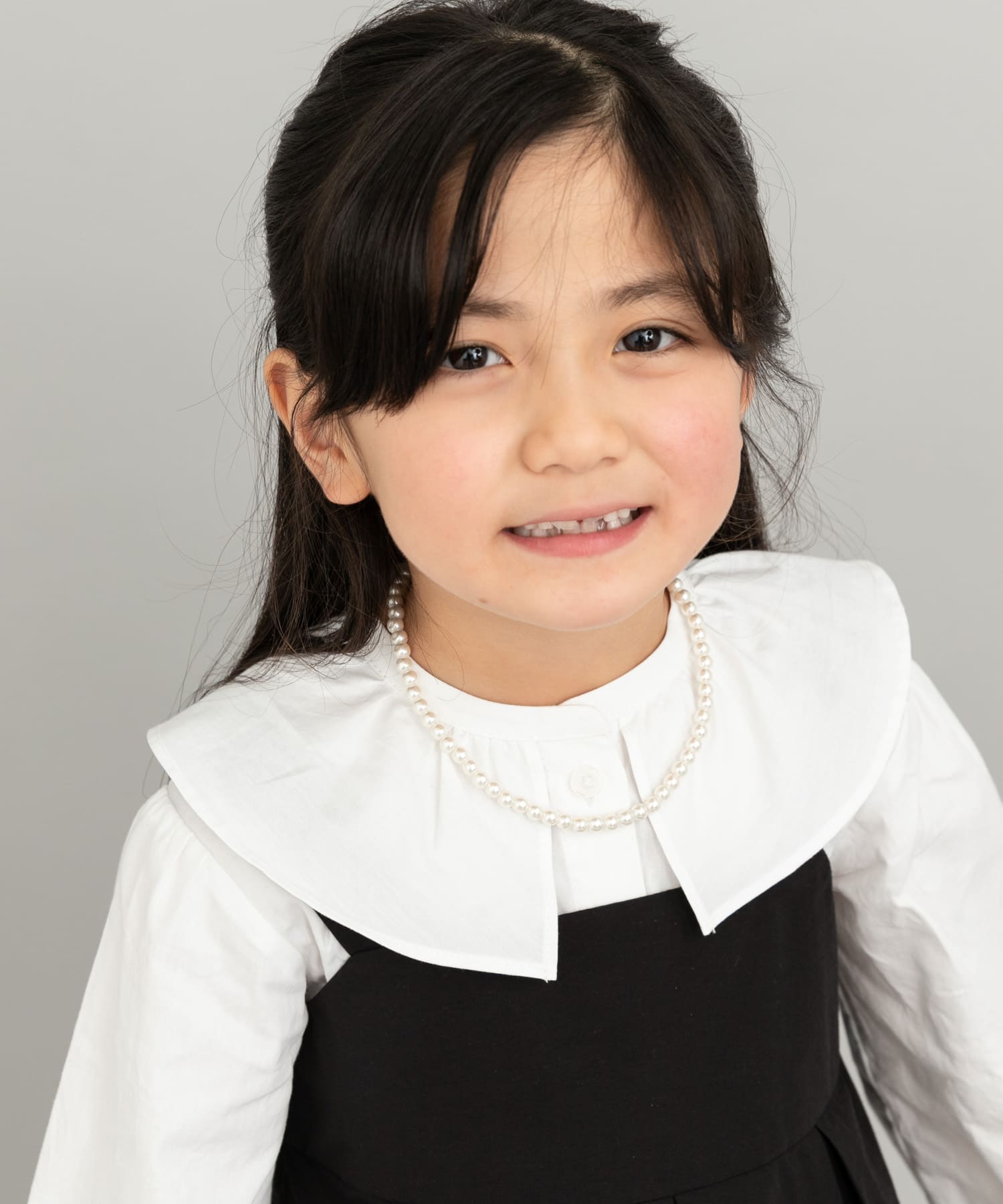 2WAYリボンパールネックレス(KIDS) PEARL one