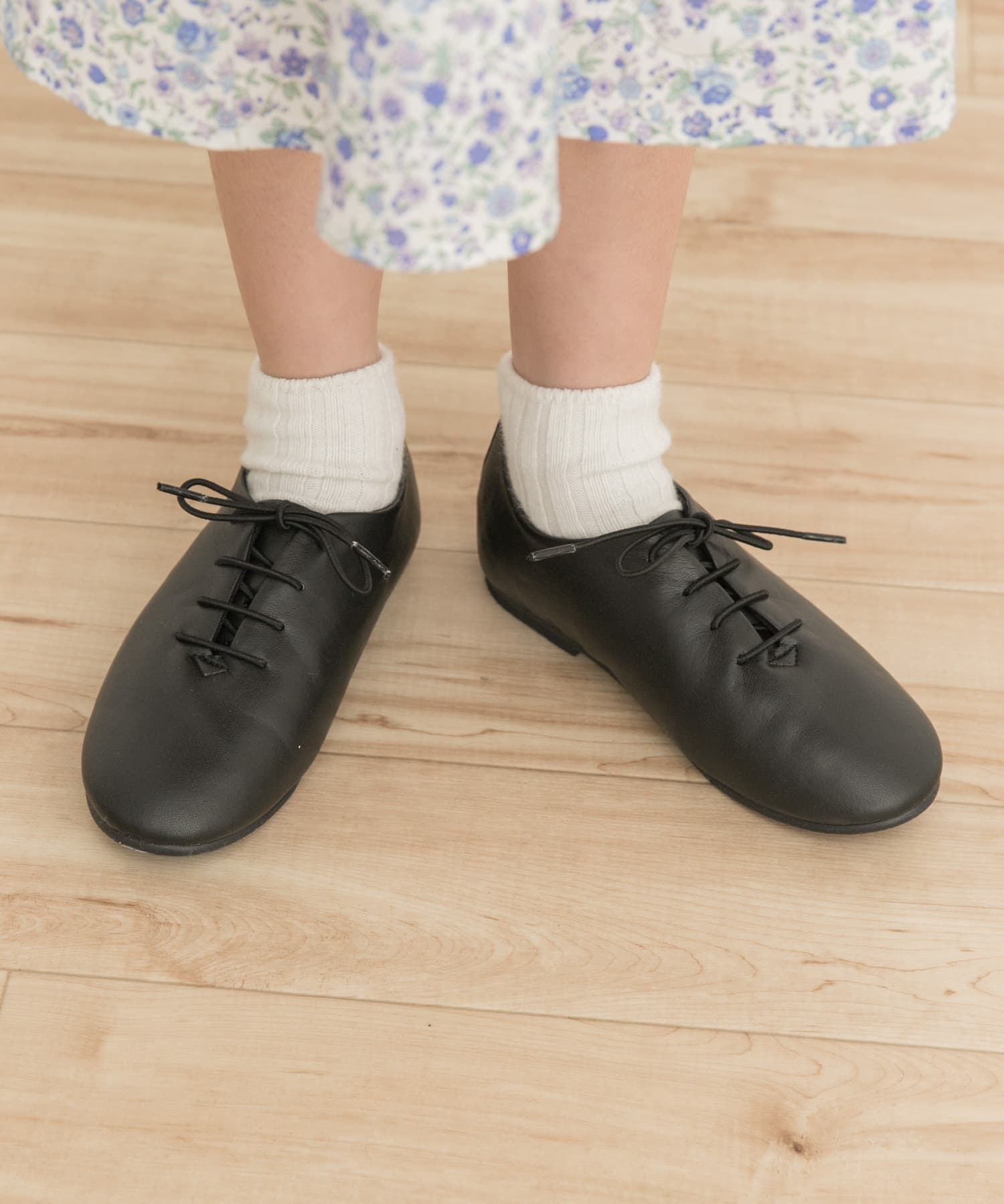 『親子リンク』レースアップシューズ(KIDS) BLACK 18