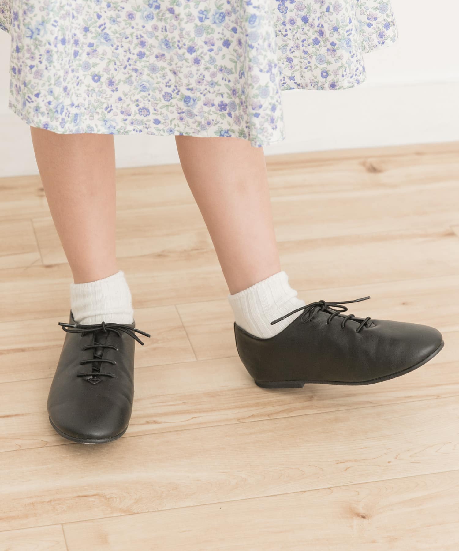 『親子リンク』レースアップシューズ(KIDS) BLACK 18