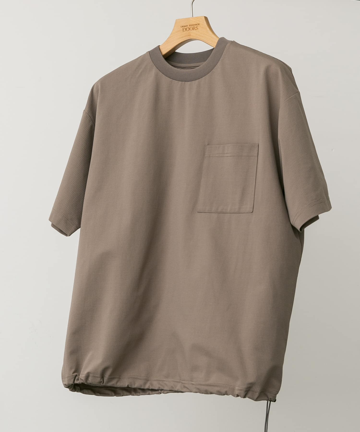 『吸水速乾/イージーケア/接触冷感』クイックドライ ワッフルメッシュ Tシャツ MOCHA M