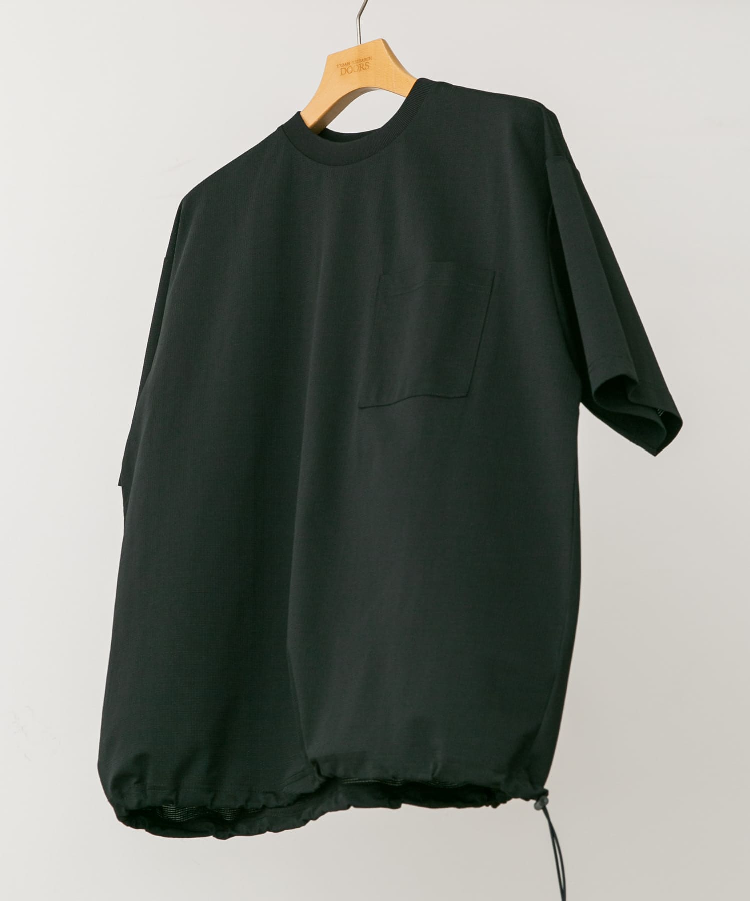 『吸水速乾/イージーケア/接触冷感』クイックドライ ワッフルメッシュ Tシャツ BLACK M