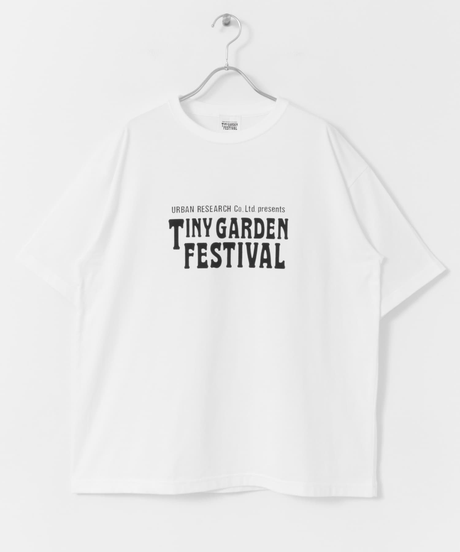 TINY GARDEN FESTIVAL オフィシャルロゴプリントTシャツ WHITE M