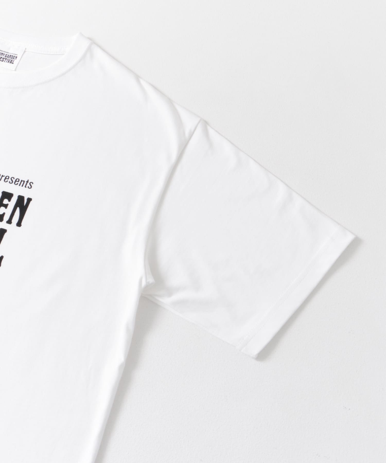TINY GARDEN FESTIVAL オフィシャルロゴプリントTシャツ WHITE M