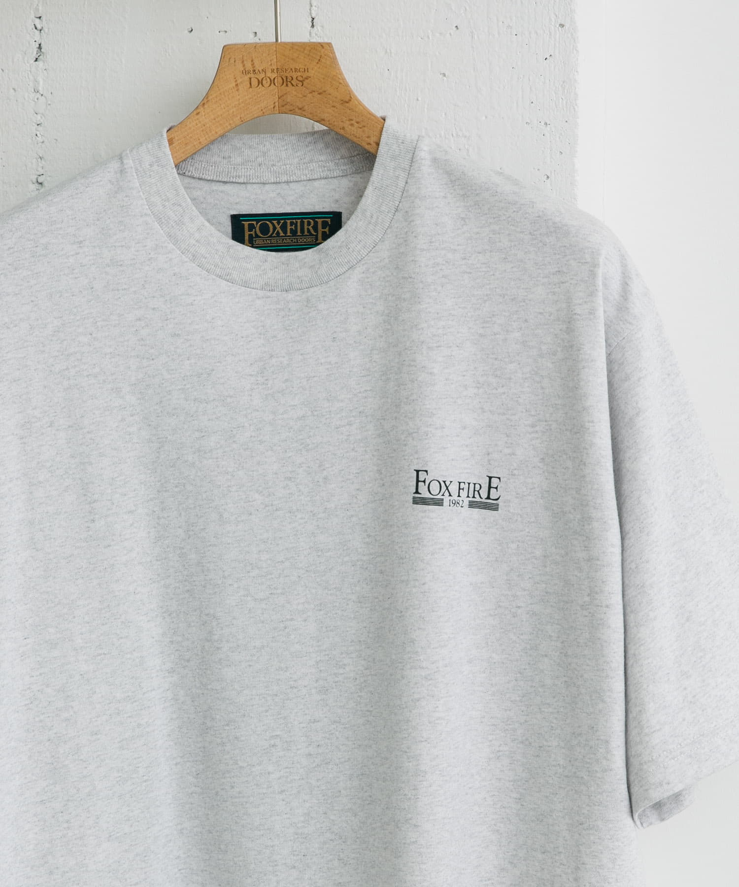『別注』Foxfire×DOORS　フォトプリントTシャツ ASH L