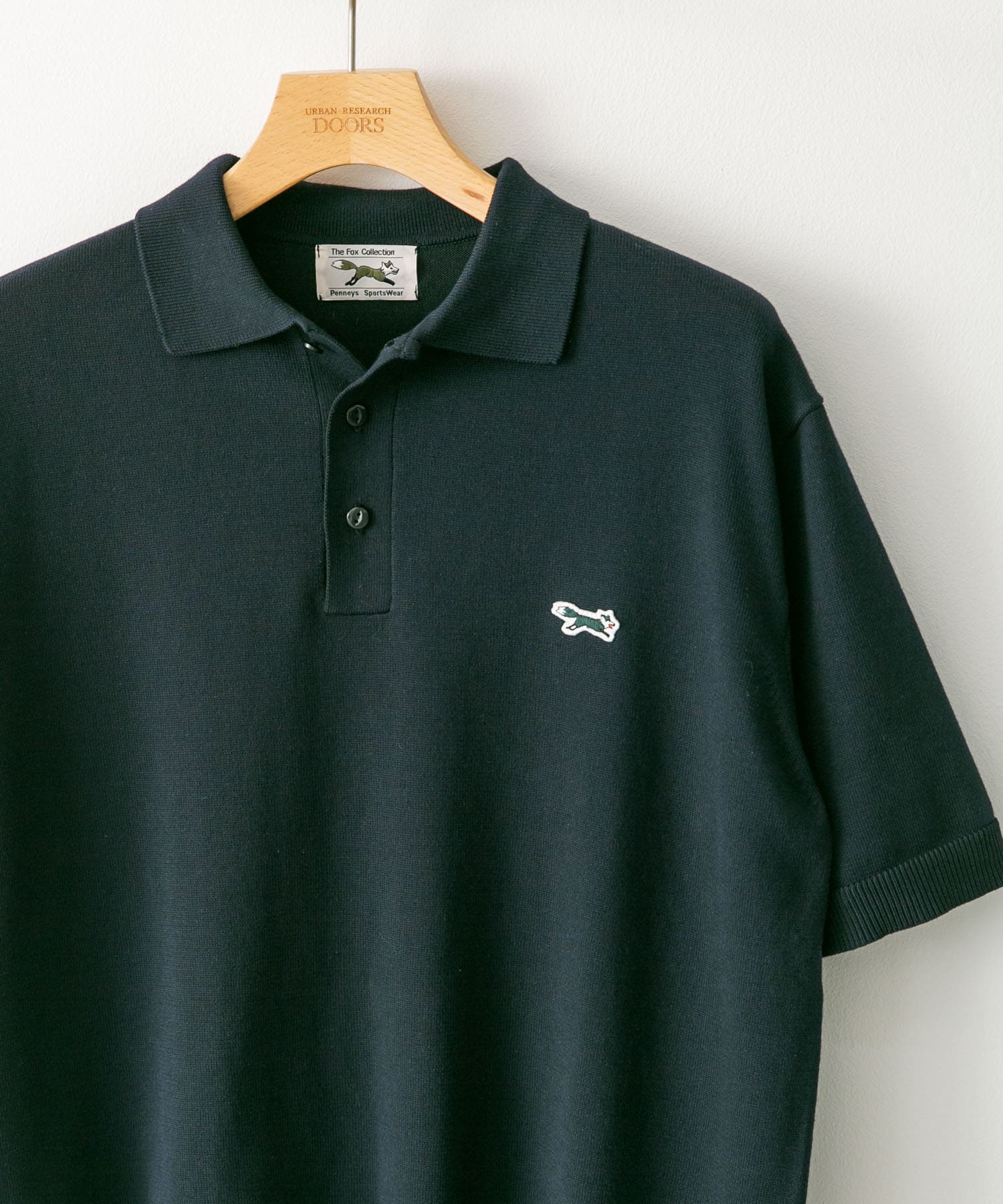 『別注』PENNEYS×DOORS　THE FOX ハイゲージ ニットポロ NAVY M