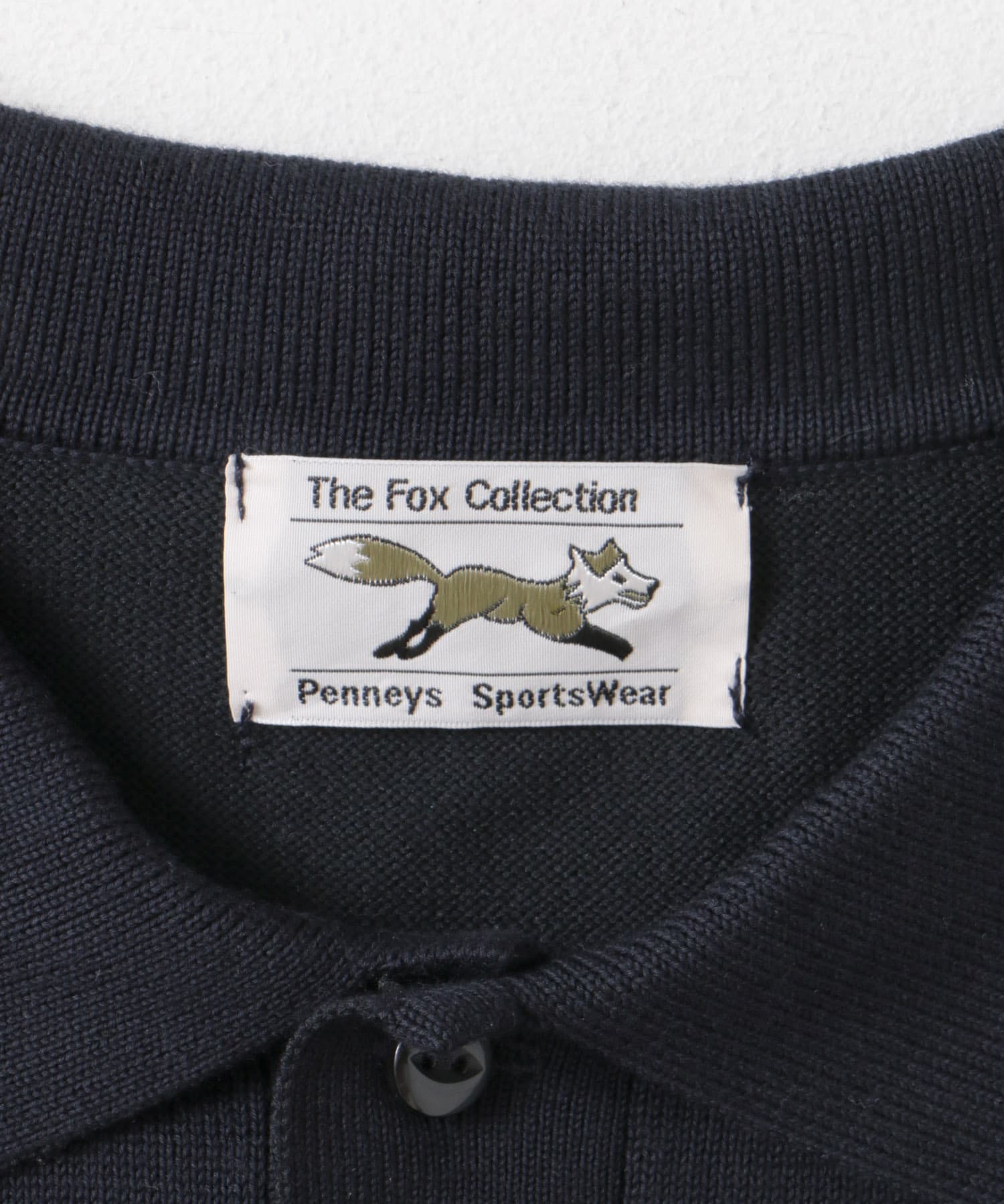 『別注』PENNEYS×DOORS　THE FOX ハイゲージ ニットポロ NAVY M