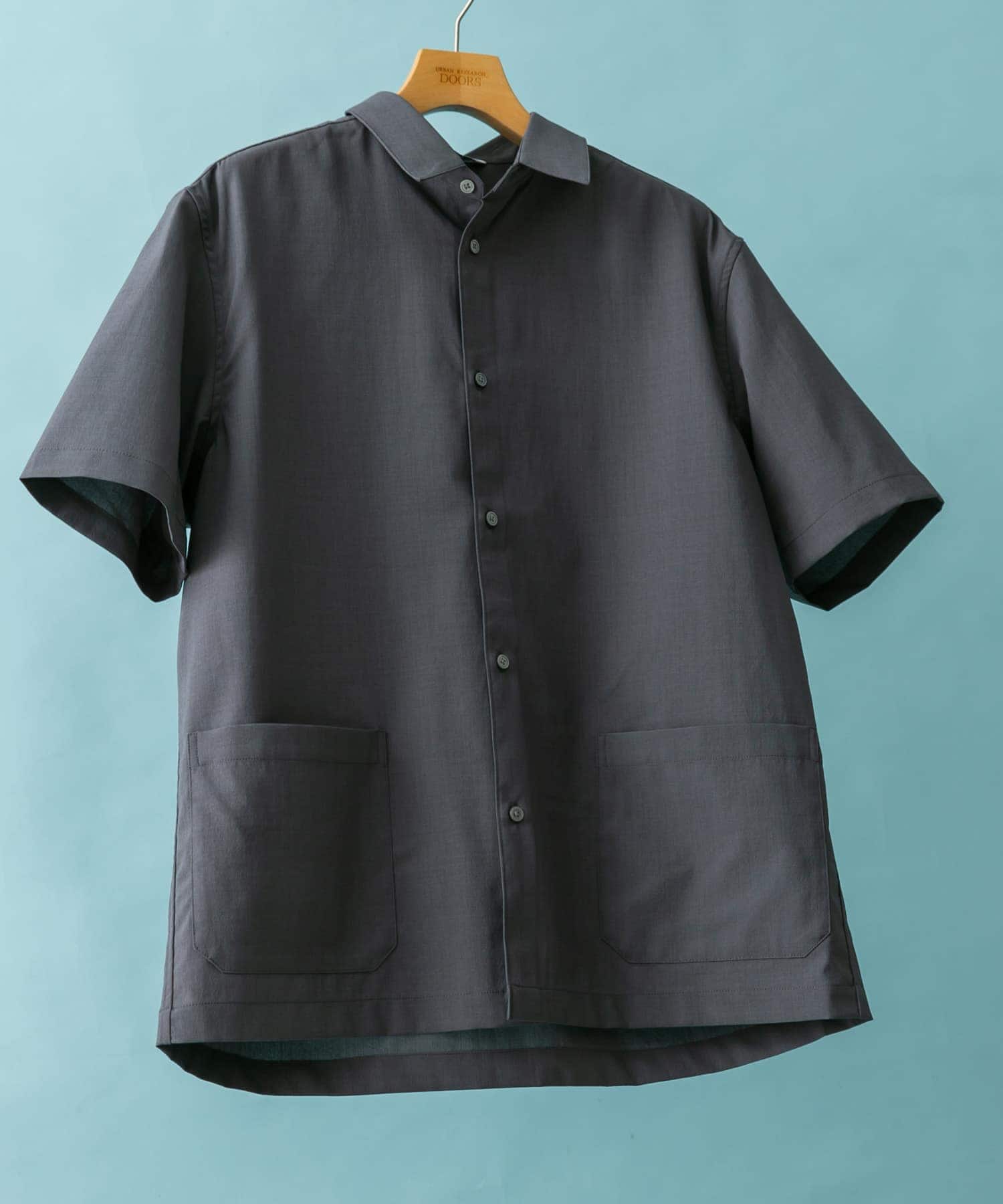 『UR TECH DRYLUXE』『イージーケア/速乾』レギュラーカラーシャツ M.GRAY L