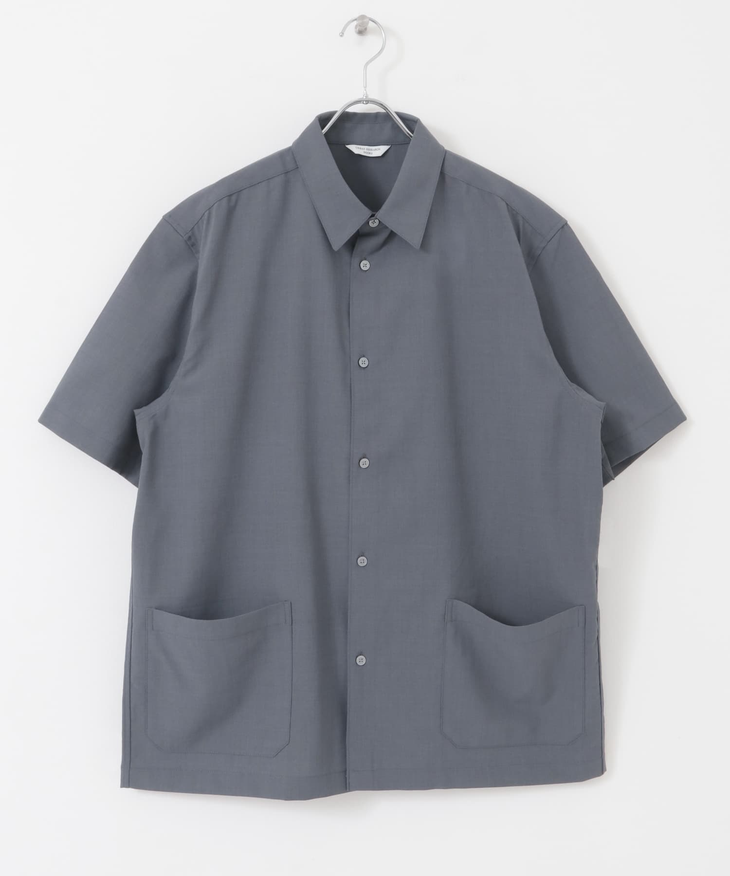 『UR TECH DRYLUXE』『イージーケア/速乾』レギュラーカラーシャツ M.GRAY M