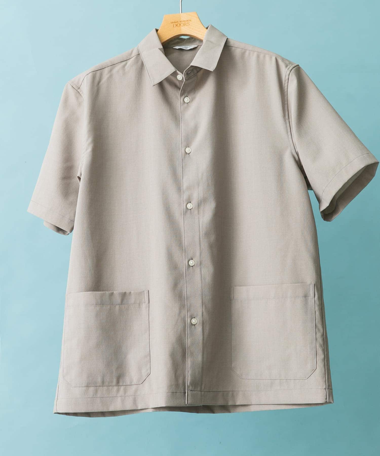 『UR TECH DRYLUXE』『イージーケア/速乾』レギュラーカラーシャツ GREIGE L