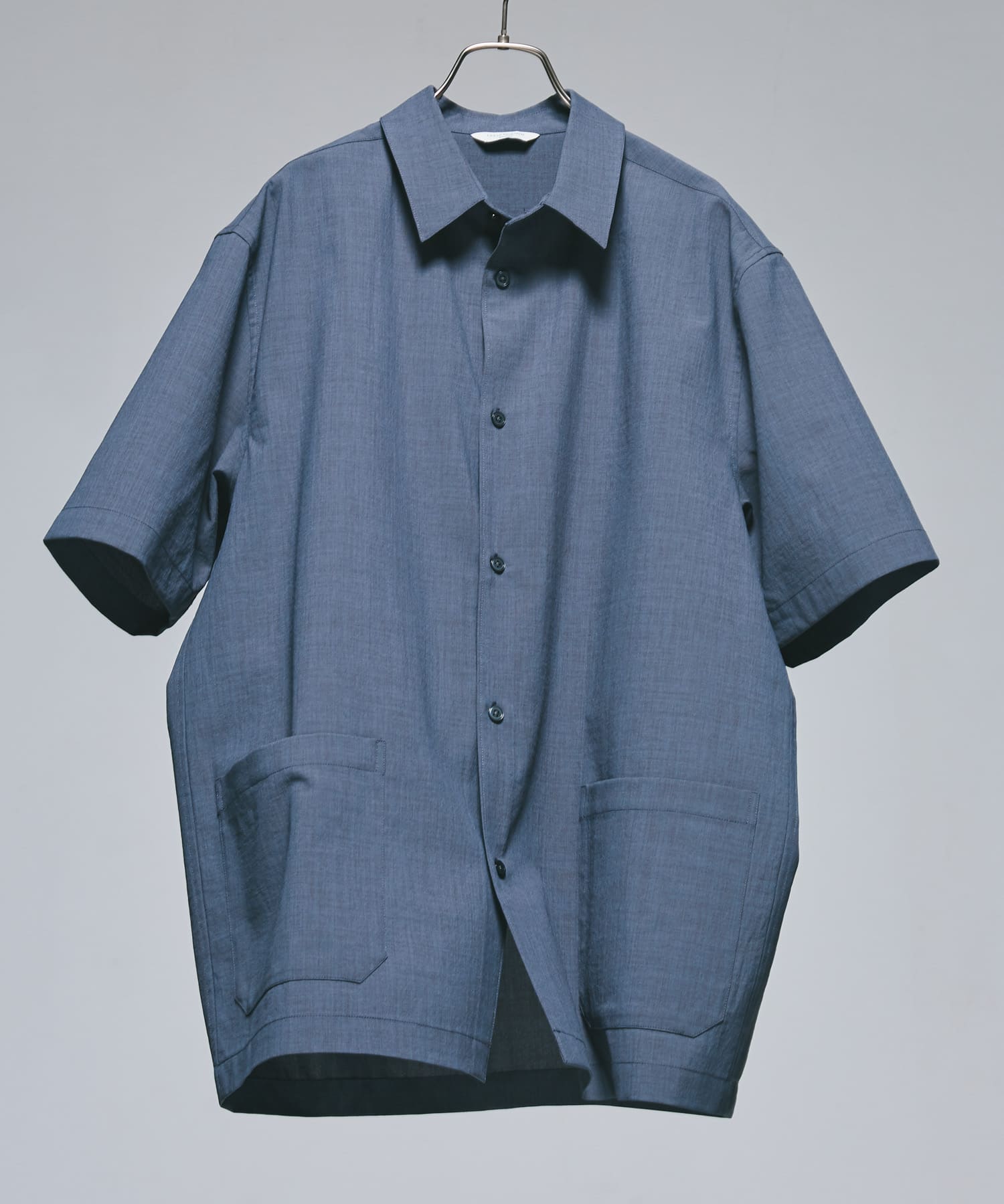 『UR TECH DRYLUXE』『イージーケア/速乾』レギュラーカラーシャツ C.BLUE XL