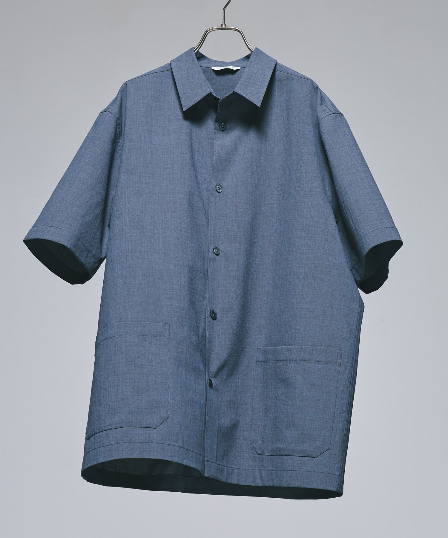 『UR TECH DRYLUXE』『イージーケア/速乾』レギュラーカラーシャツ C.BLUE XL