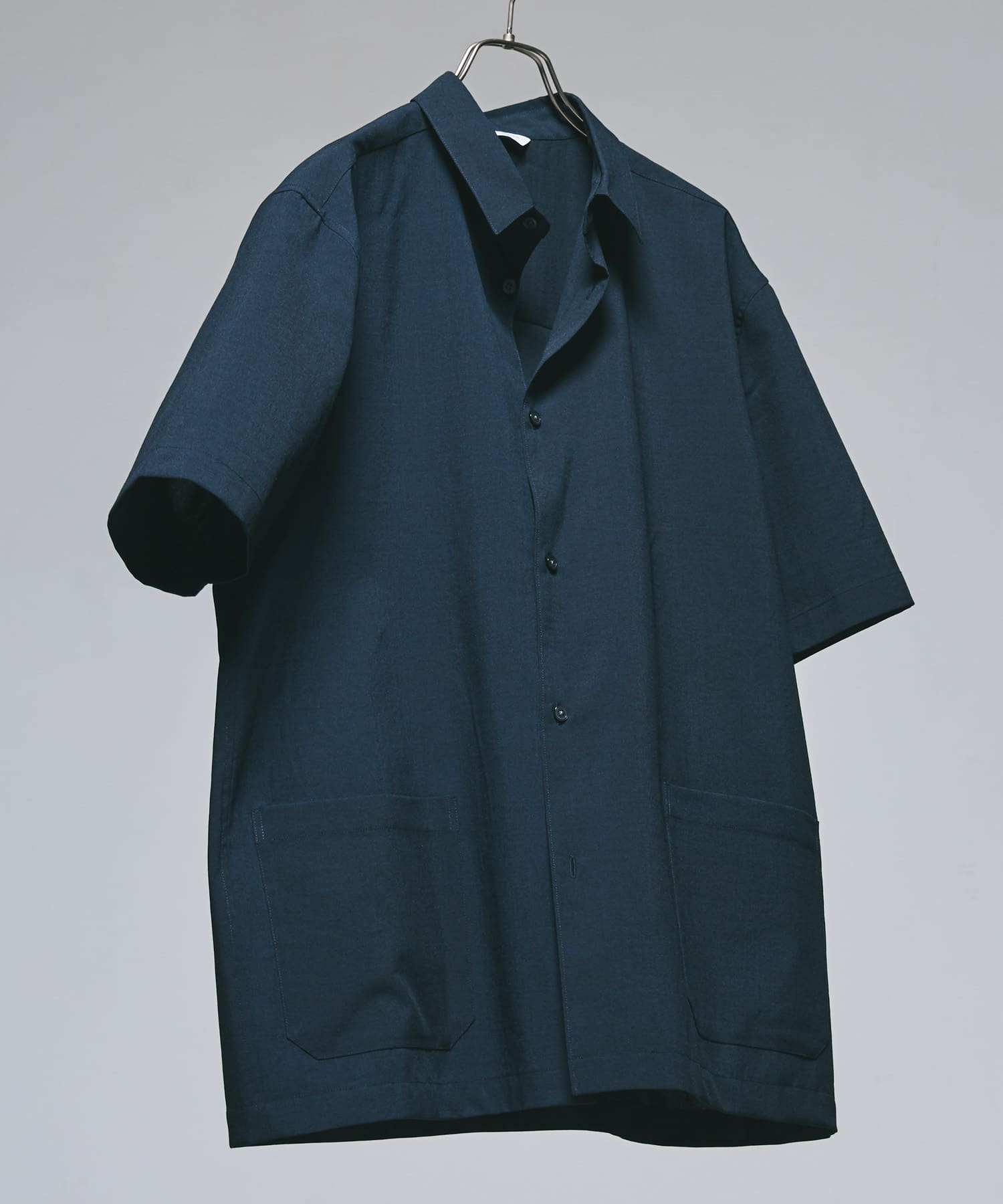 『UR TECH DRYLUXE』『イージーケア/速乾』レギュラーカラーシャツ NAVY XL