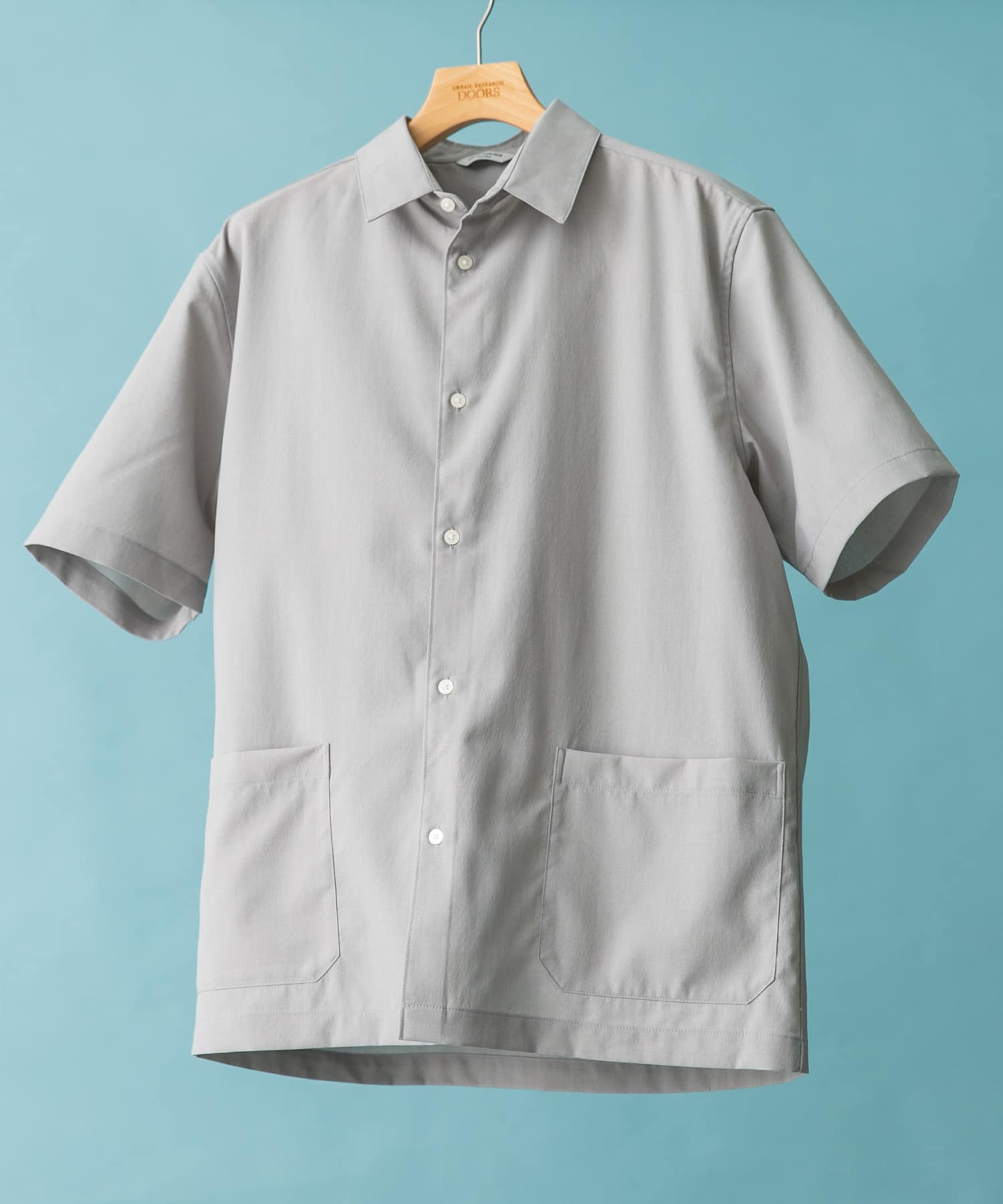 『UR TECH DRYLUXE』『イージーケア/速乾』レギュラーカラーシャツ L.GRAY M