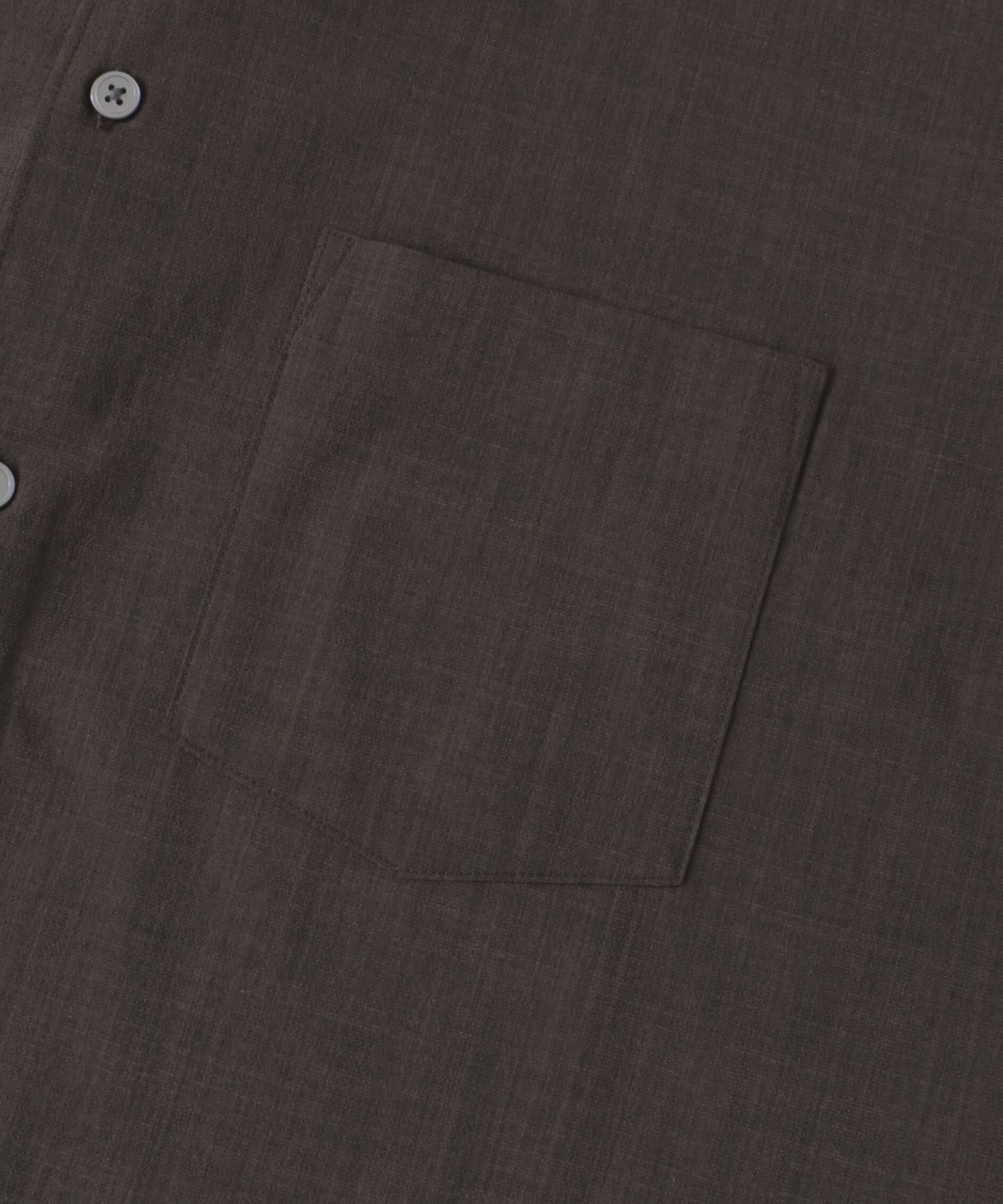 『一部WEB限定』『UR TECH DRYLUXE』バンドカラーシャツ BROWN S