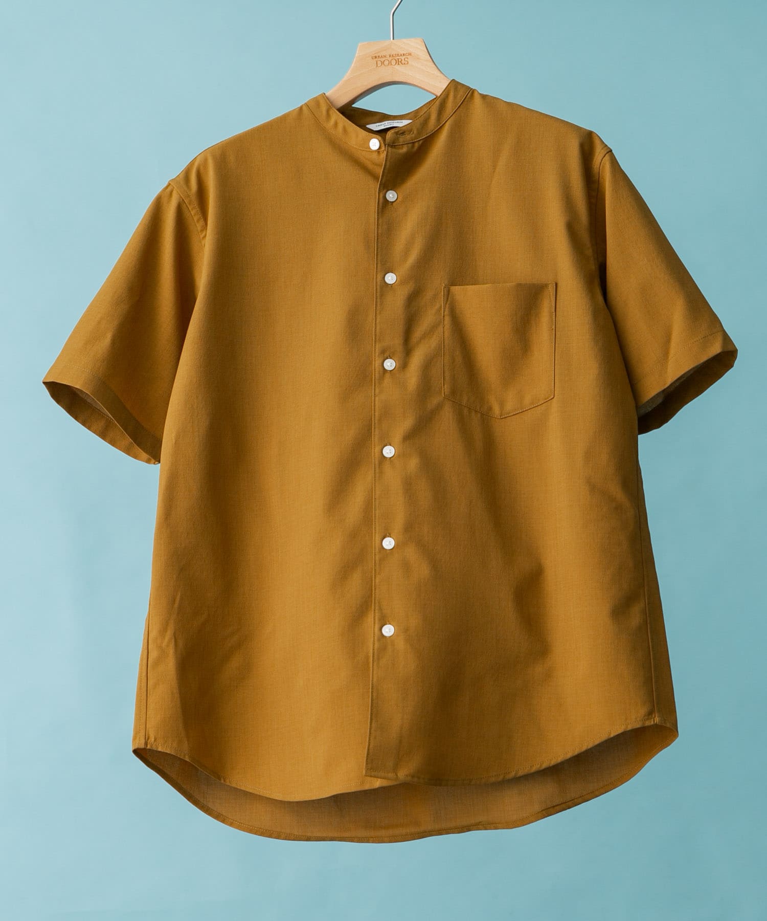 『一部WEB限定』『UR TECH DRYLUXE』バンドカラーシャツ COYOTE S