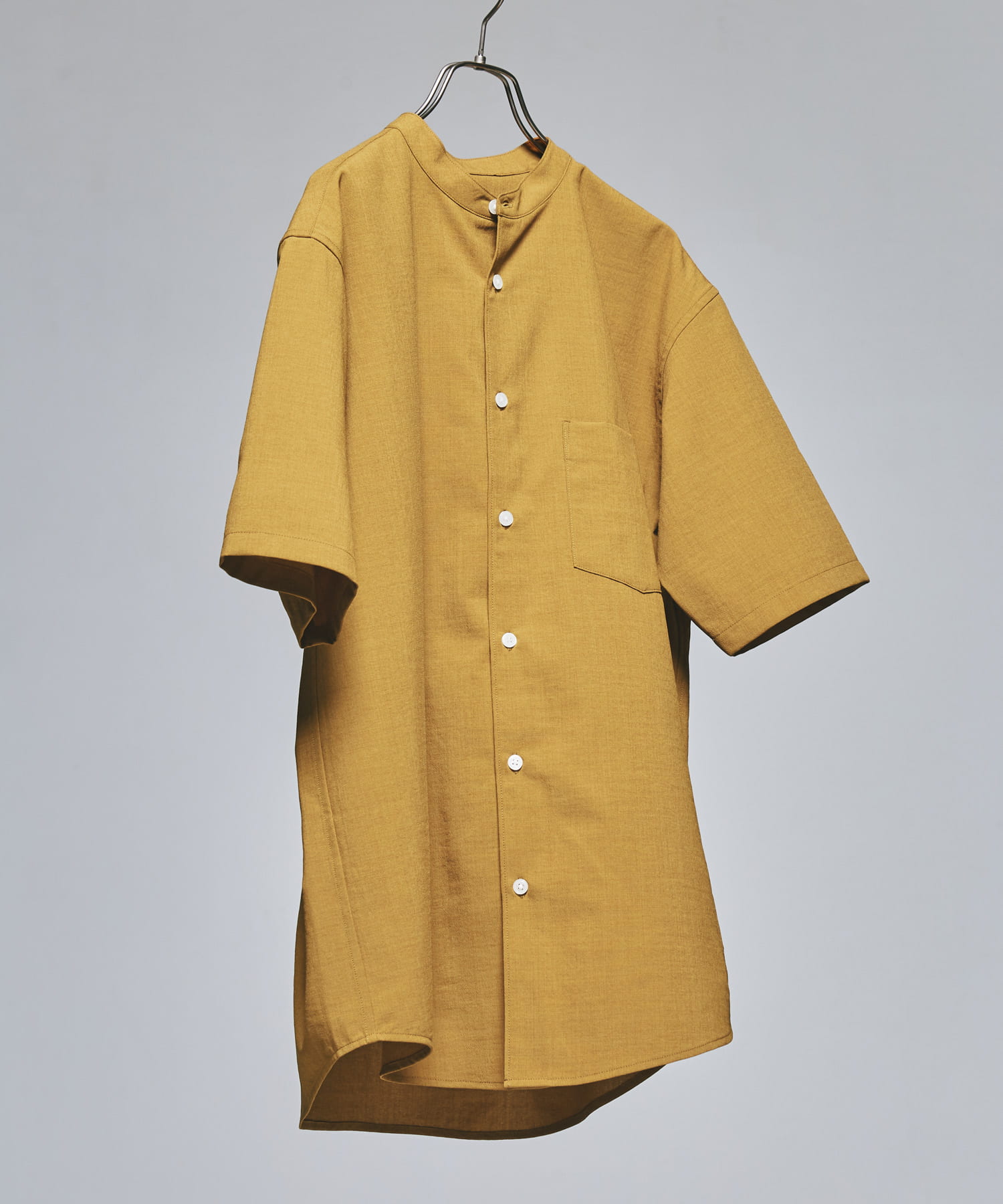 『一部WEB限定』『UR TECH DRYLUXE』バンドカラーシャツ COYOTE L