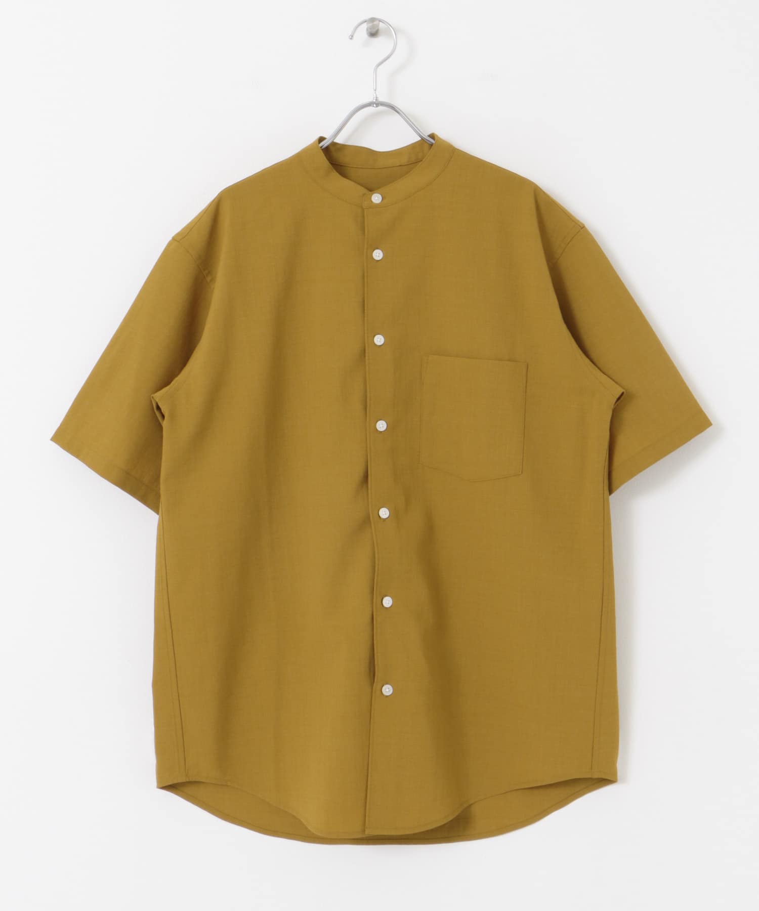 『一部WEB限定』『UR TECH DRYLUXE』バンドカラーシャツ COYOTE S