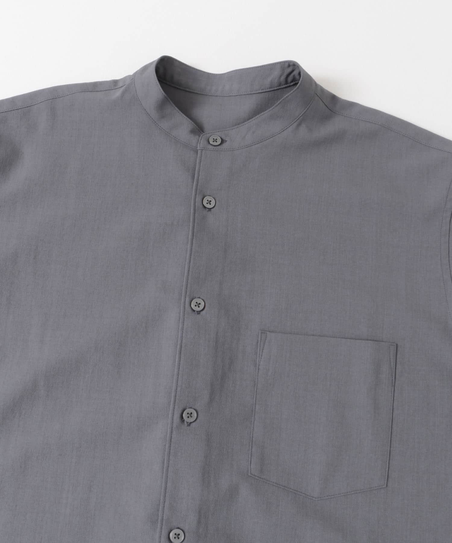 『一部WEB限定』『UR TECH DRYLUXE』バンドカラーシャツ M.GRAY S