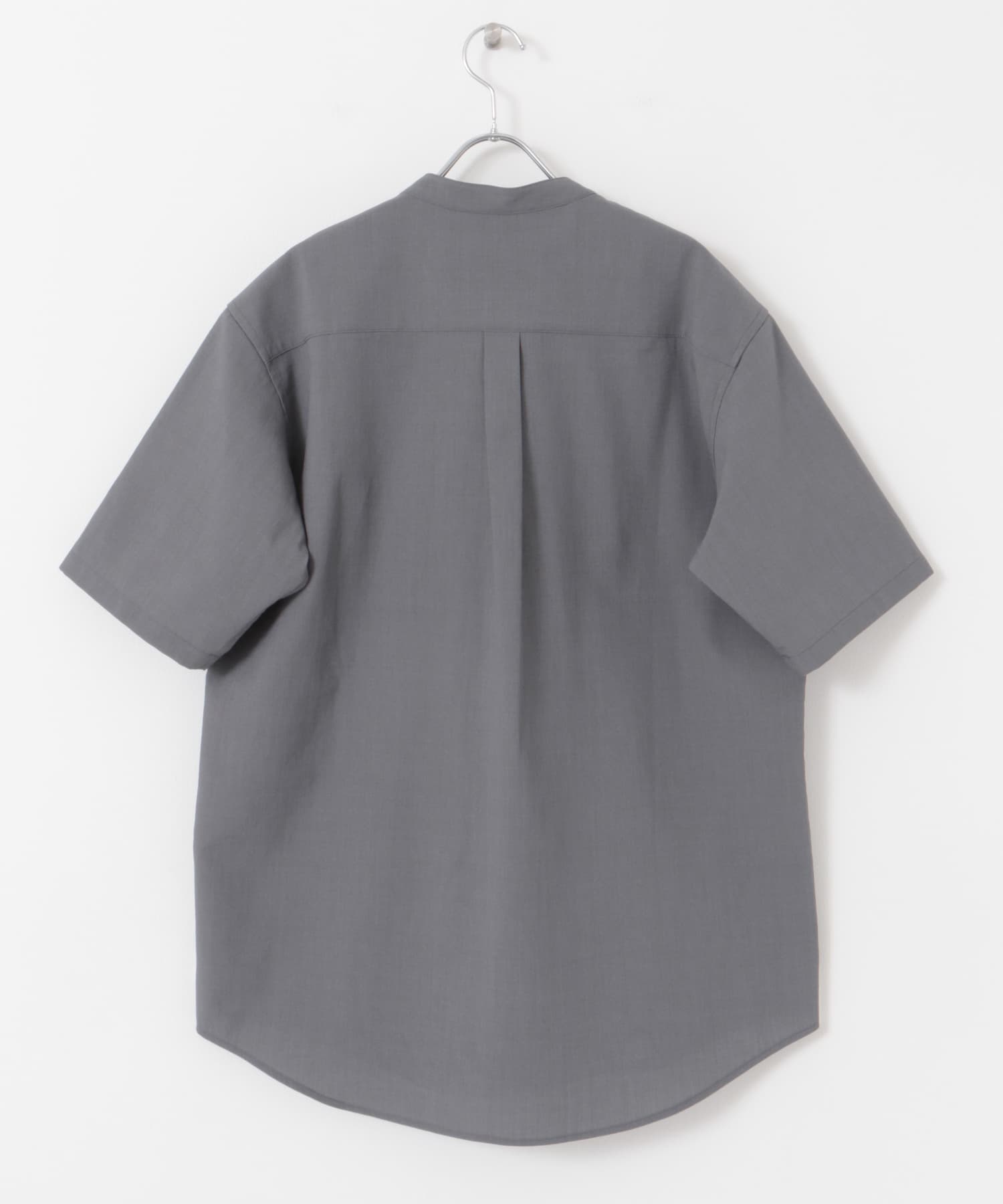 『一部WEB限定』『UR TECH DRYLUXE』バンドカラーシャツ M.GRAY S