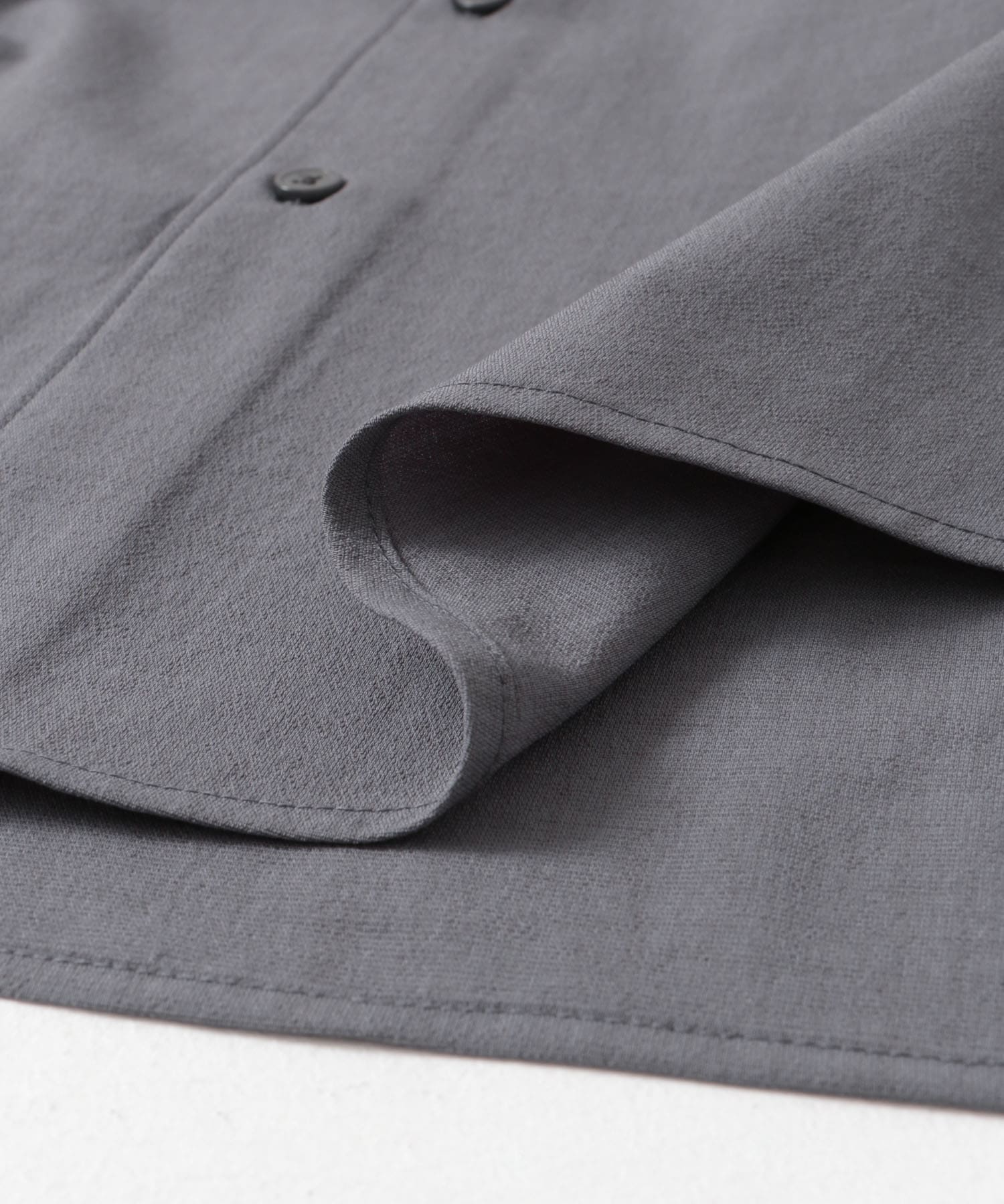 『一部WEB限定』『UR TECH DRYLUXE』バンドカラーシャツ M.GRAY S