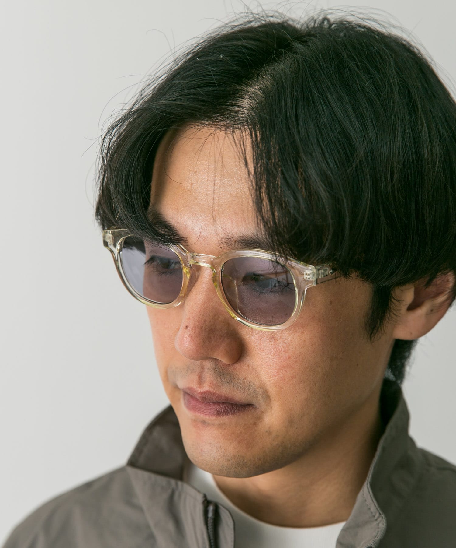 ウェリントンサングラス YLW/SMOKE -