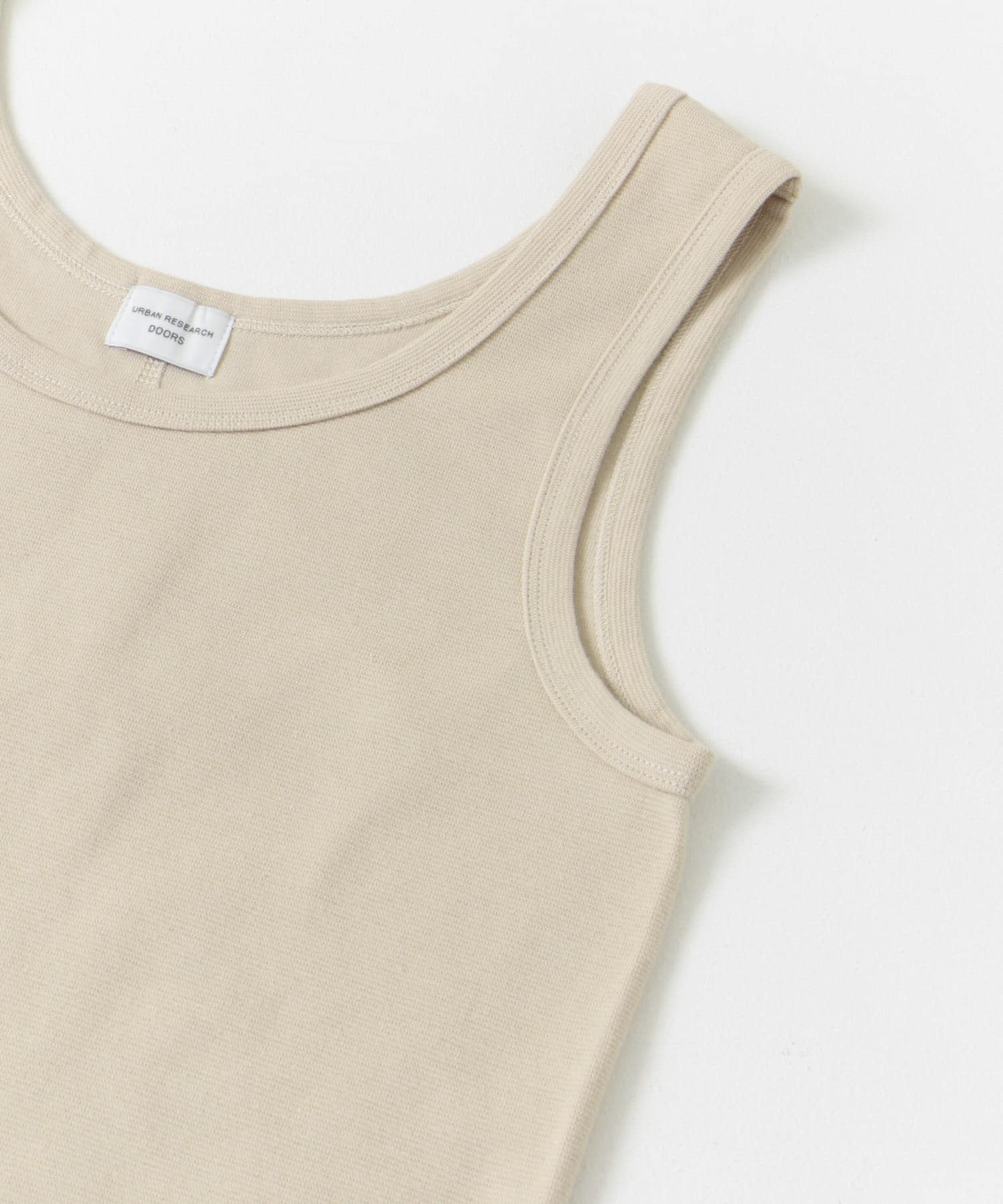 リップルベーシックタンクトップ BEIGE M
