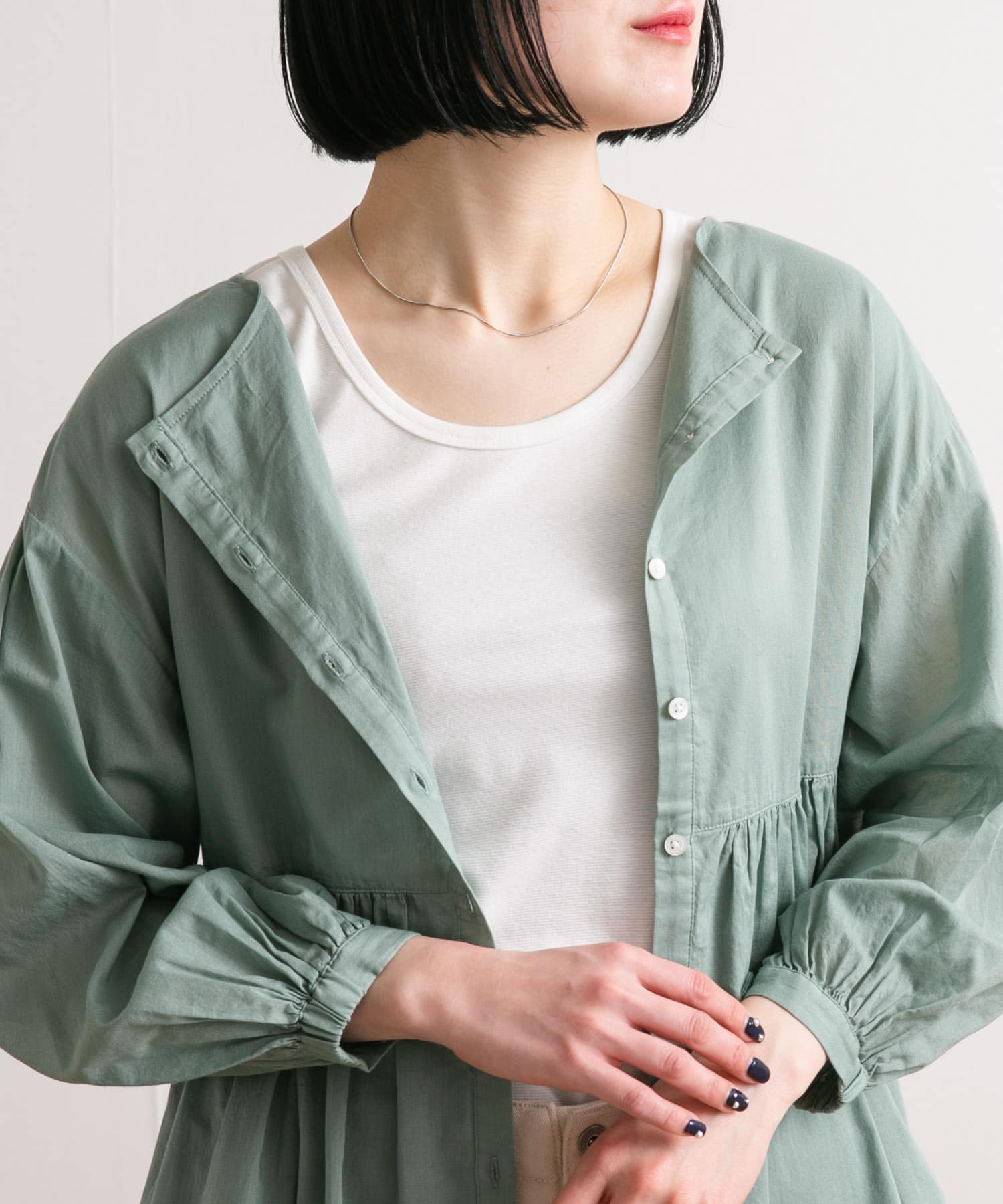 OPEN SESAME CLUB sheerlattice tops(one BLACK): トップス｜URBAN