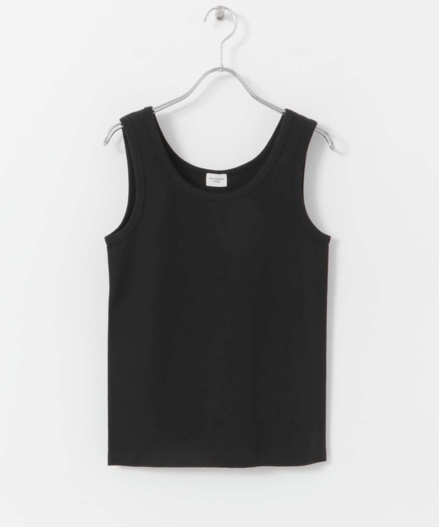リップルベーシックタンクトップ BLACK M