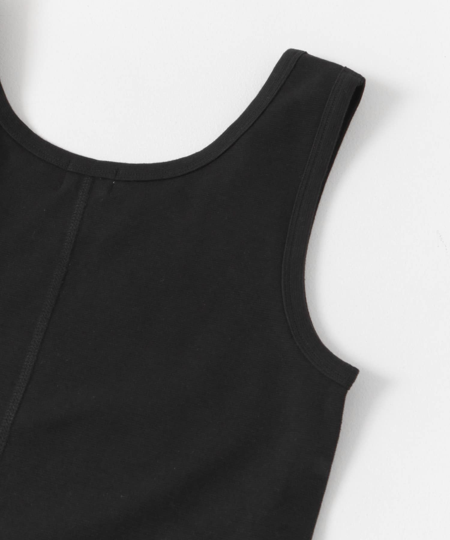リップルベーシックタンクトップ BLACK M