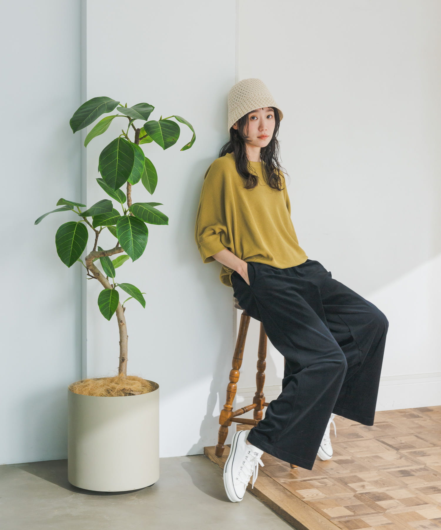 タックフライスワイドTシャツ(M BLK×OFF): トップス｜URBAN RESEARCH