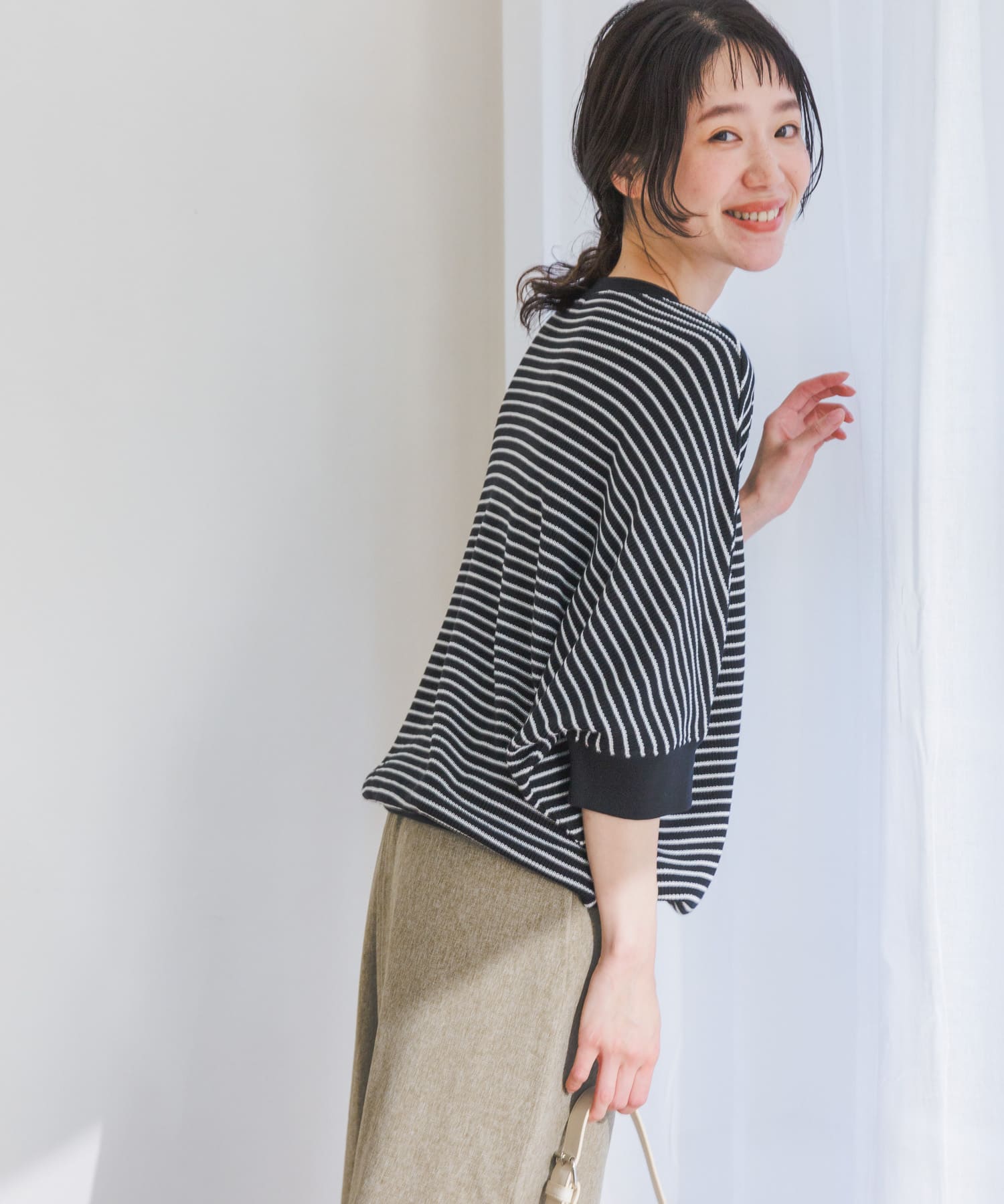 taku_001さ商品 タックフライスワイドTシャツ(M BLK×OFF): トップス｜URBAN RESEARCH