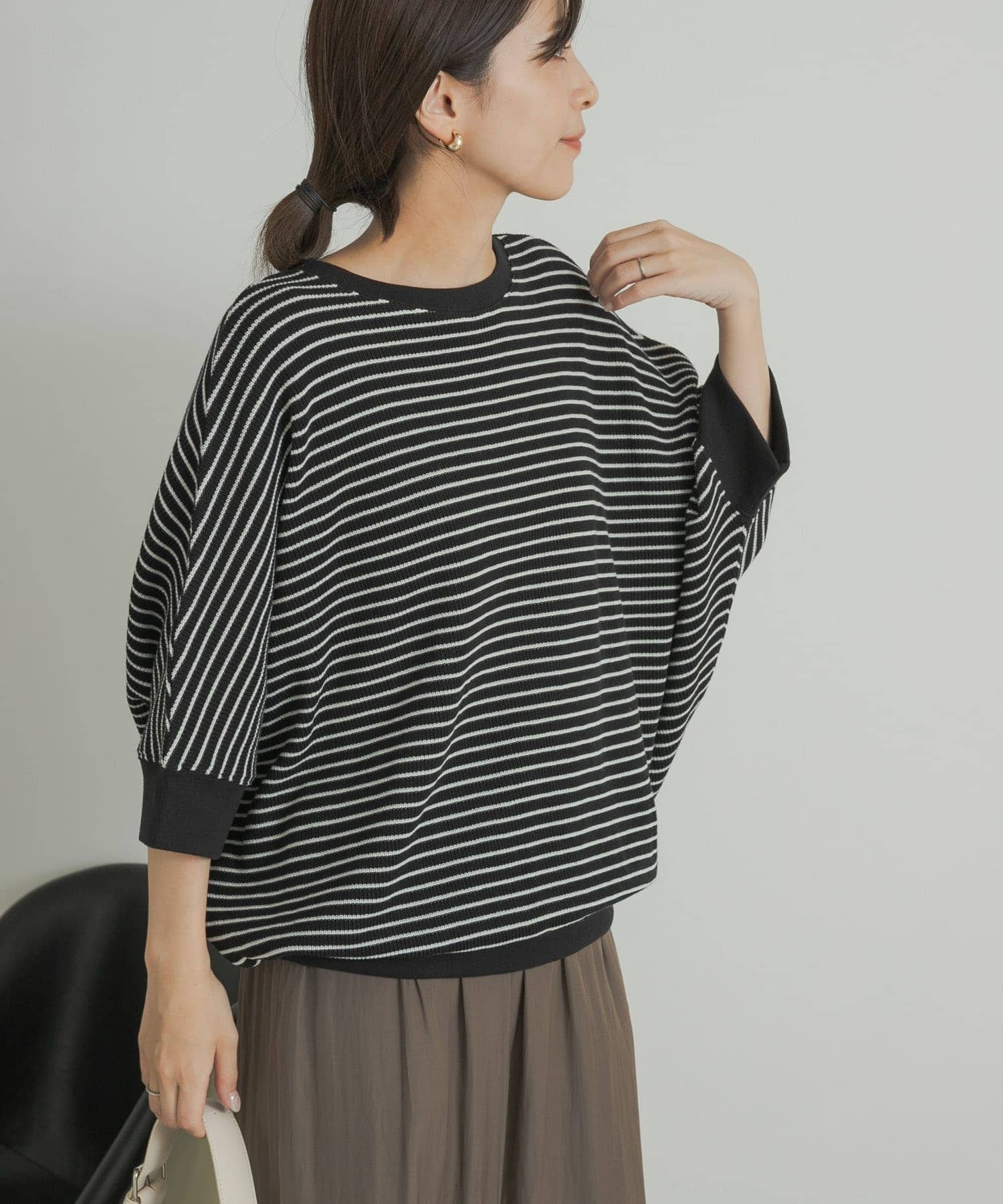 taku_001さ商品 タックフライスワイドTシャツ(M BLK×OFF): トップス｜URBAN RESEARCH