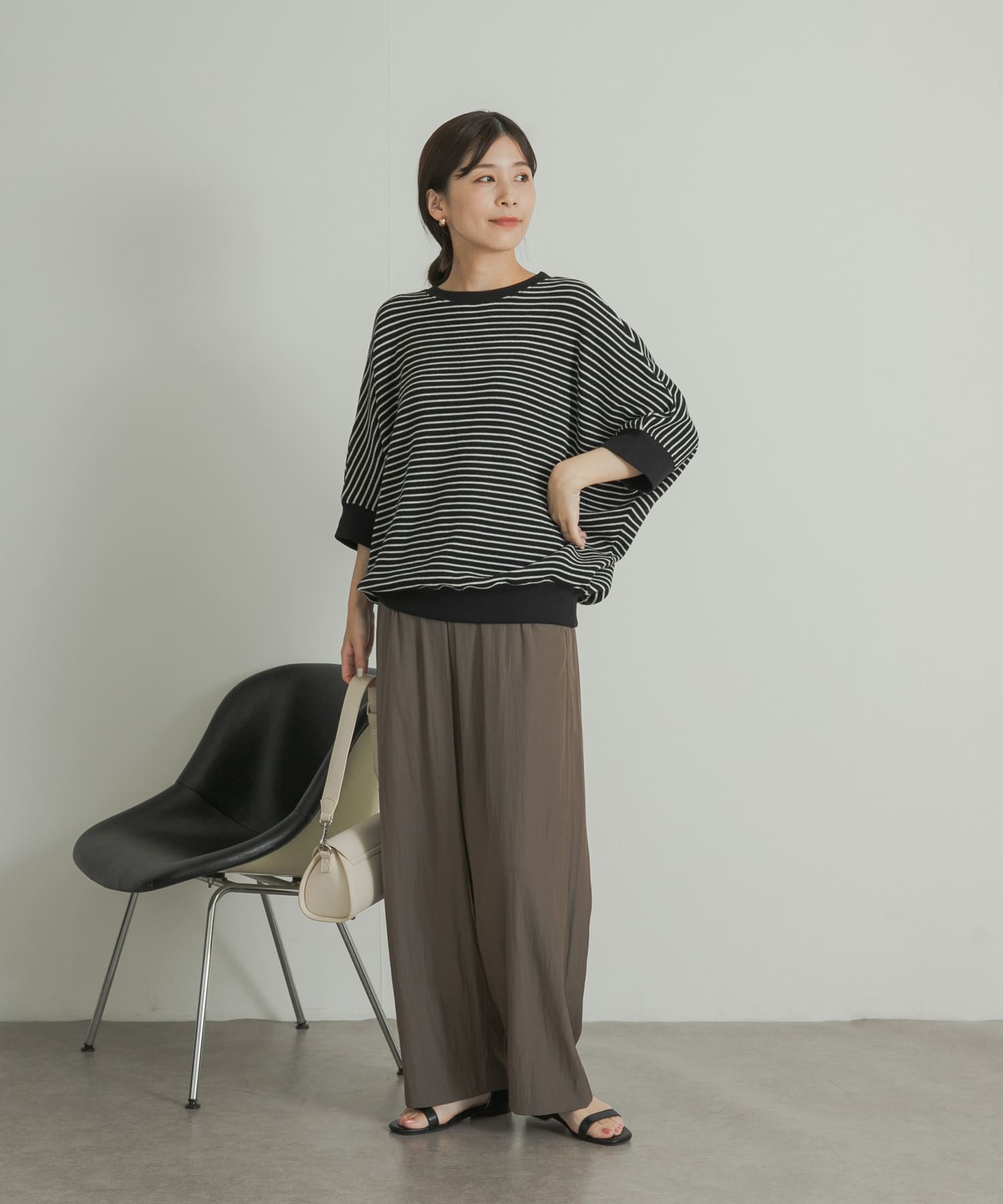 タックフライスワイドTシャツ(M BLK×OFF): トップス｜URBAN RESEARCH