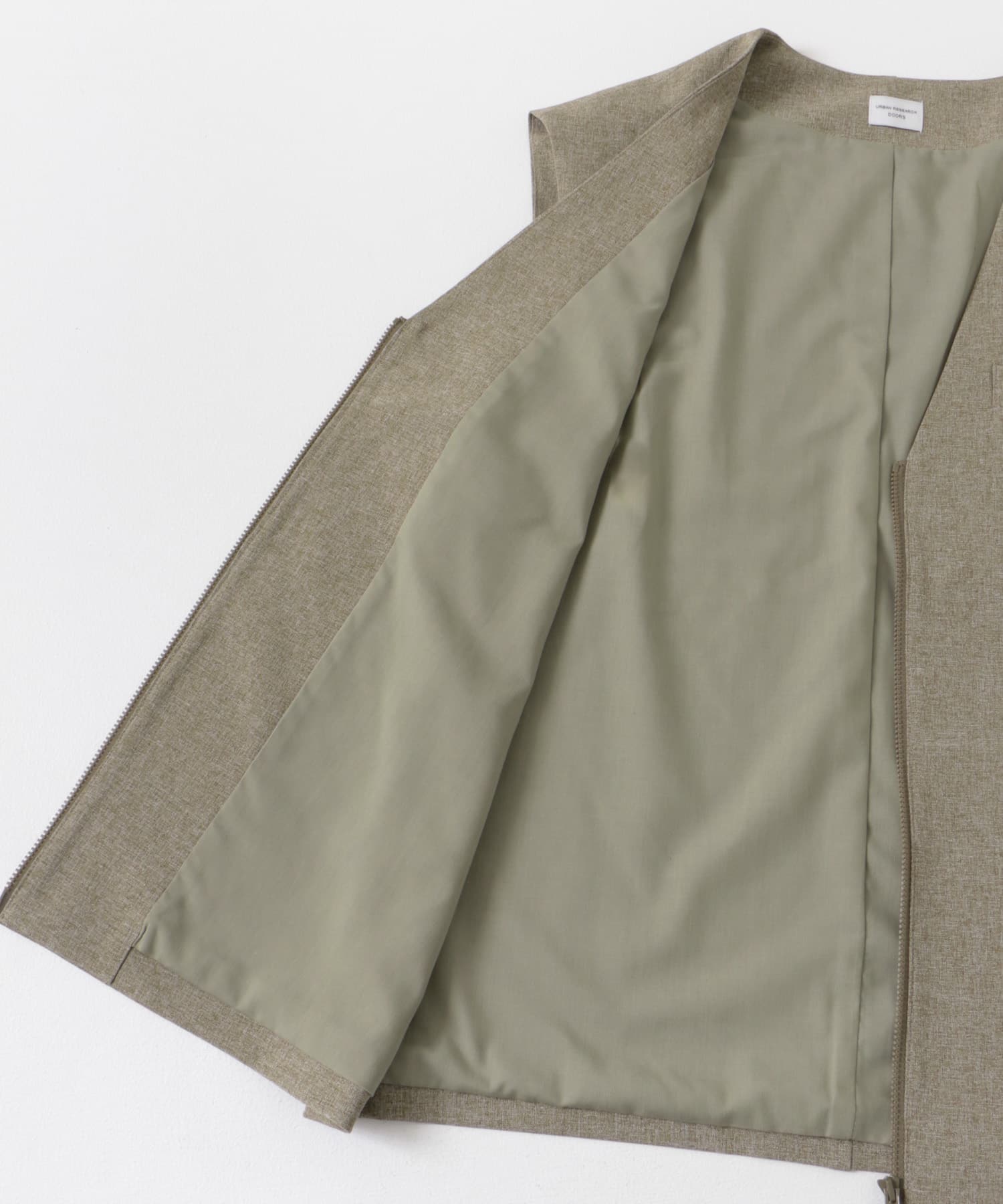 『UR TECH DRYLUXE』フロントZIPベスト KHAKIBROWN M