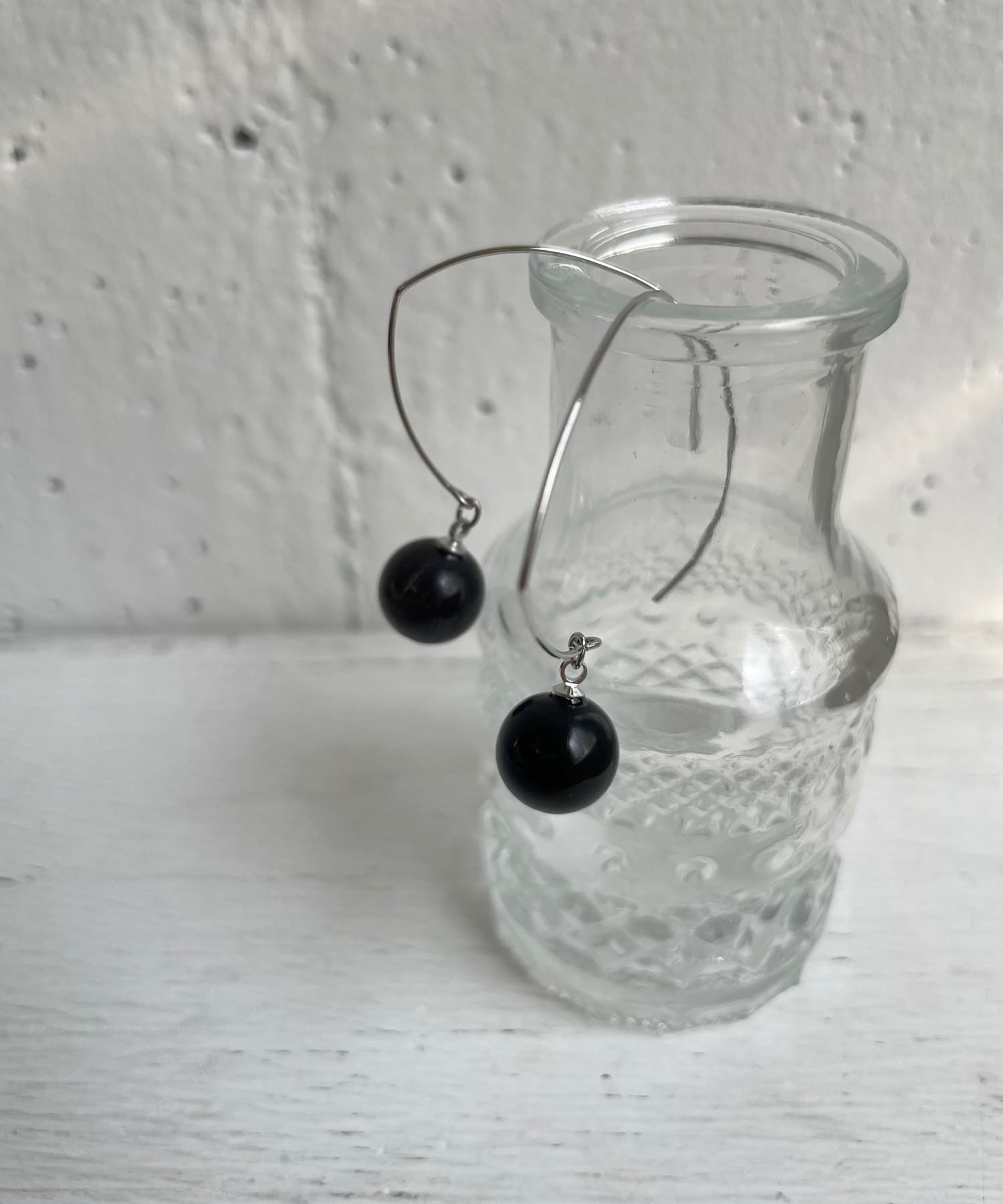 バッファローホーンピアス BLACK one