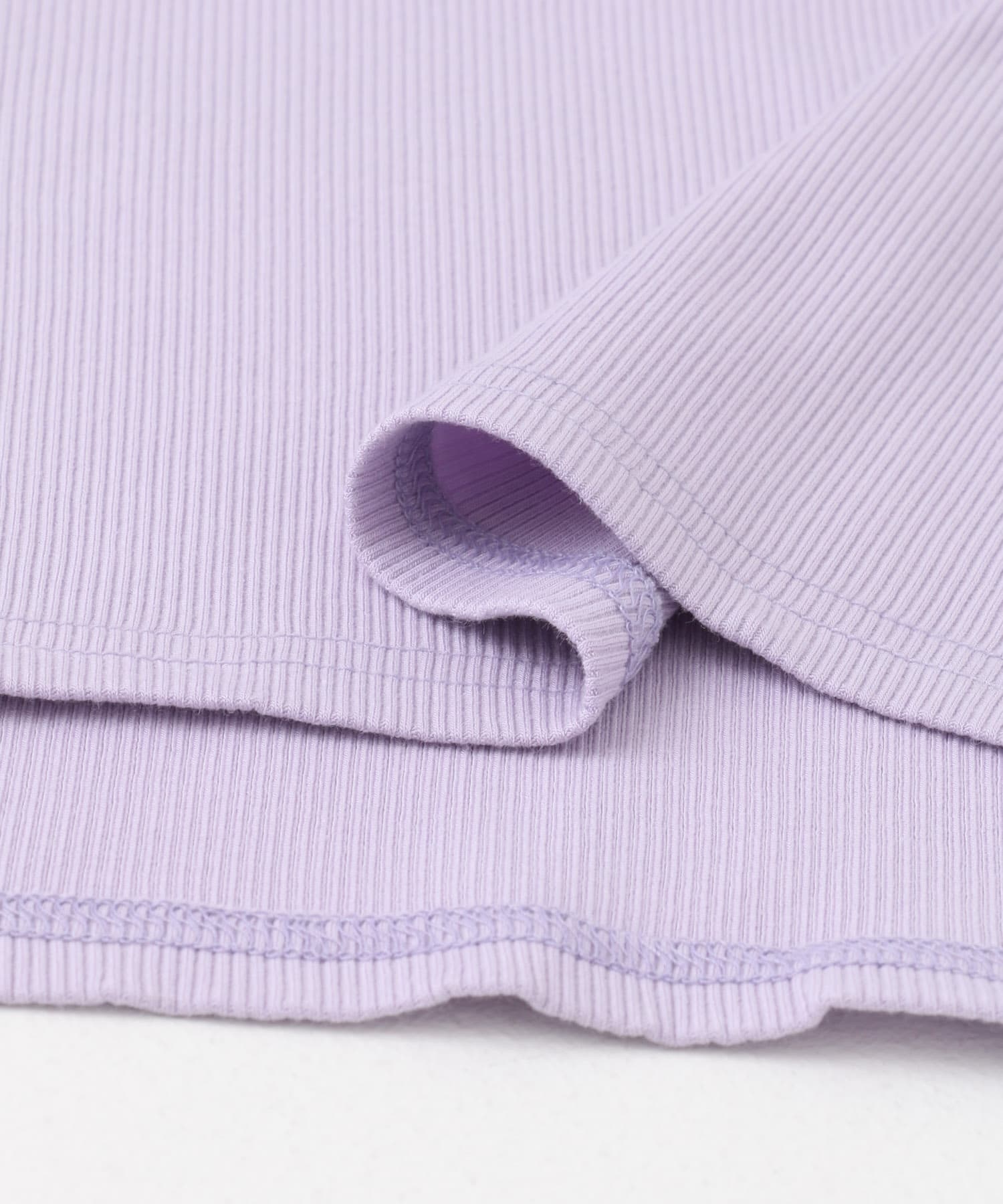 メローフリルリブTシャツ(KIDS) PURPLE 105