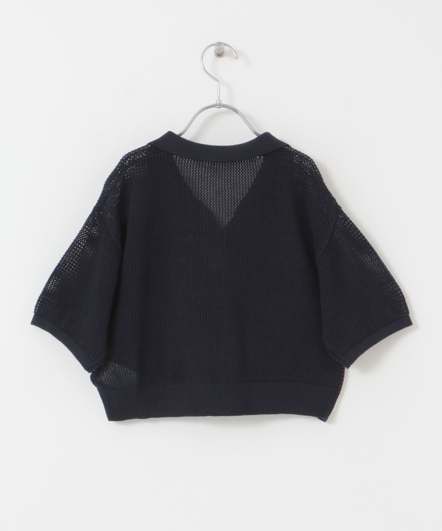 クロップドメッシュシャツ(KIDS) D/NAVY 120