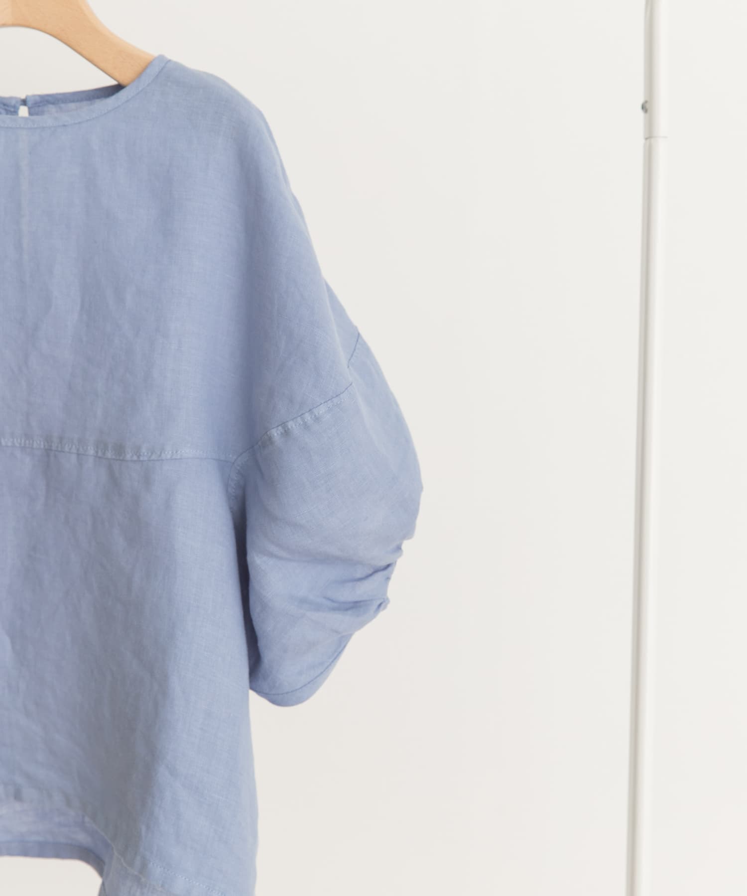 『親子リンク』リネンバルーンスリーブブラウス(KIDS) BLUE 120