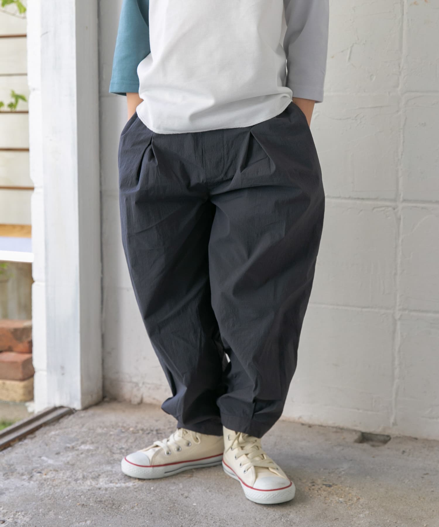 撥水タックワイドパンツ(KIDS)