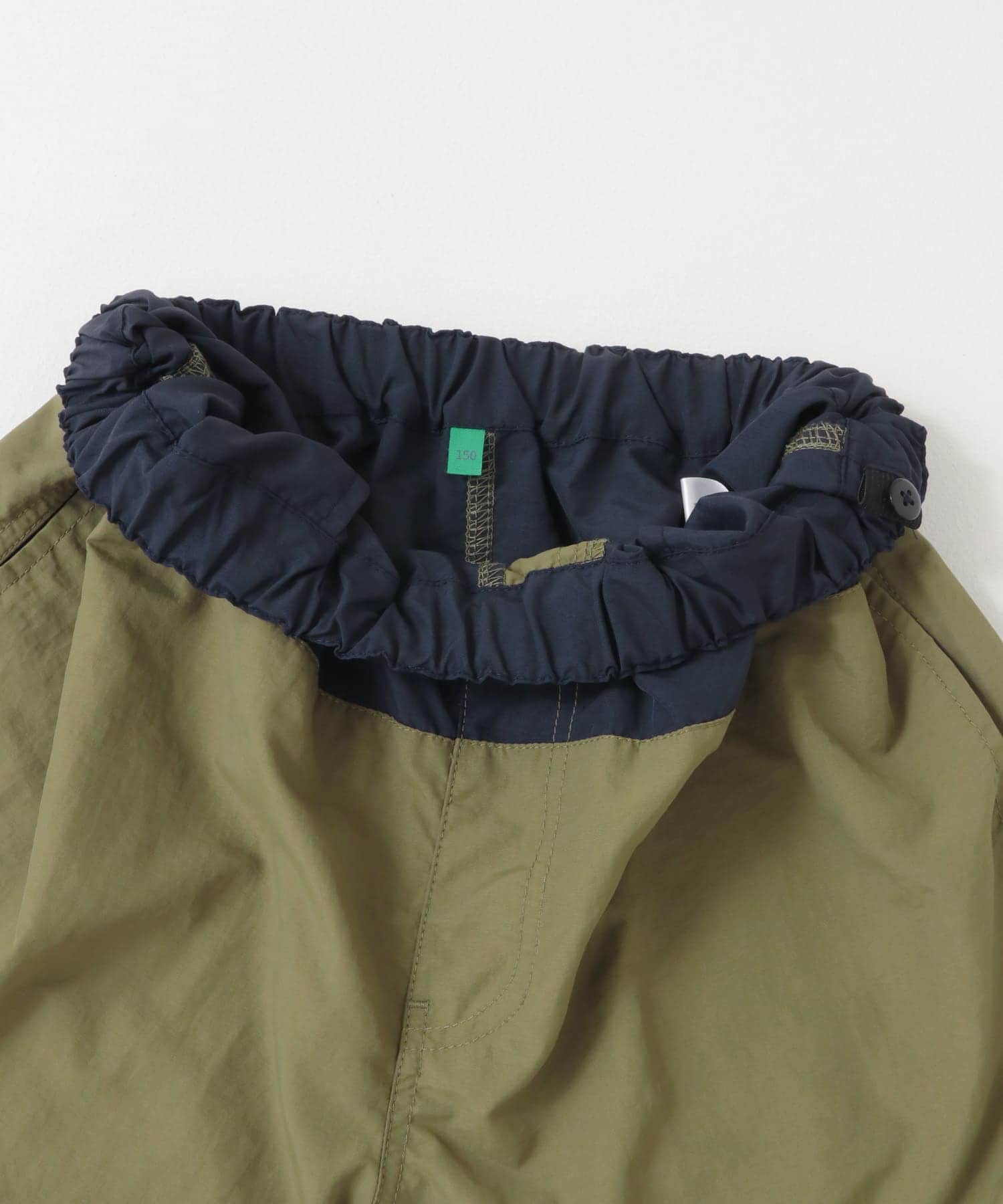 撥水バイカラーショーツ(KIDS) KHK×NVY 150
