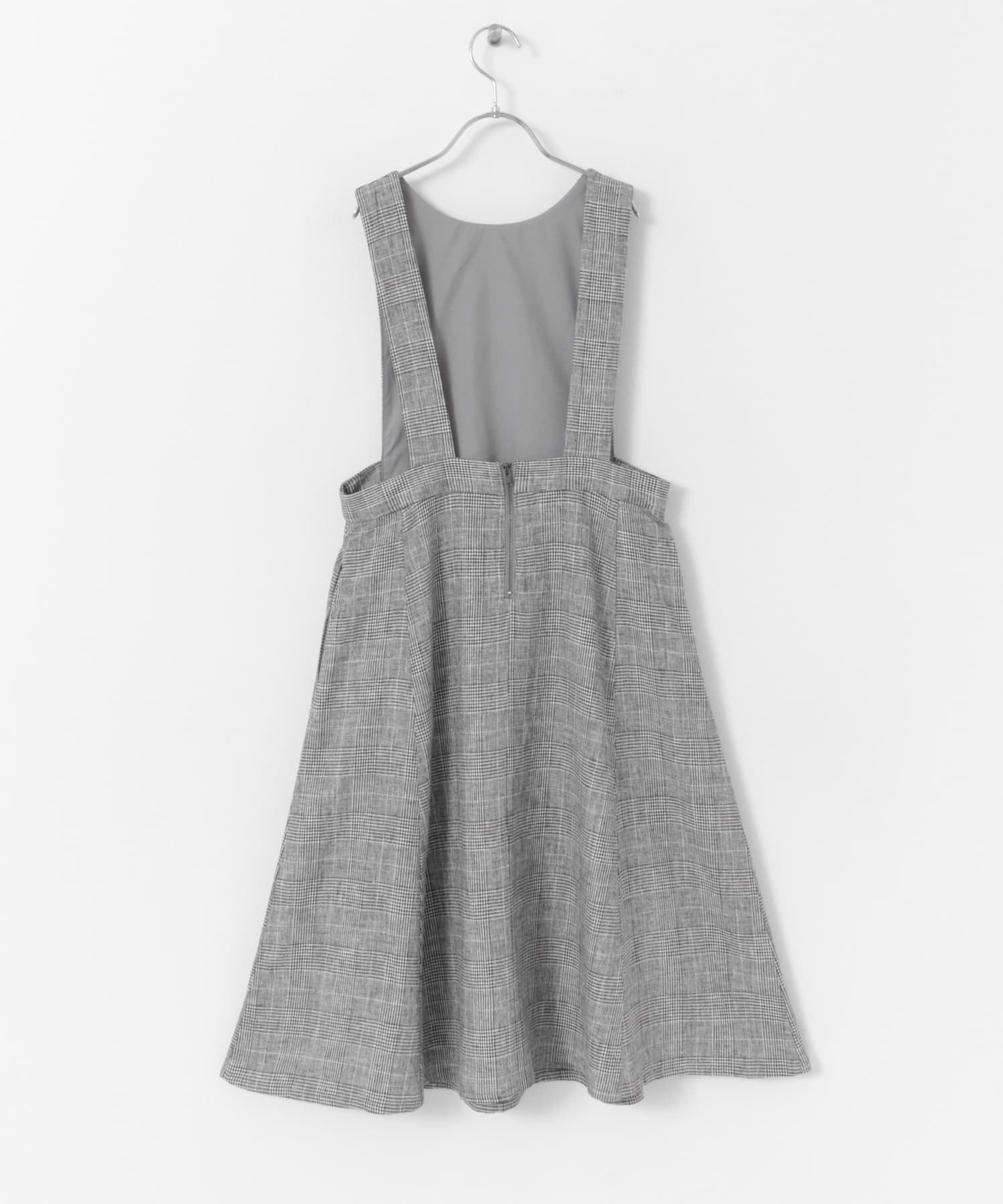 『親子リンク』リネンレーヨンジャンパースカート(KIDS) CHECK 150