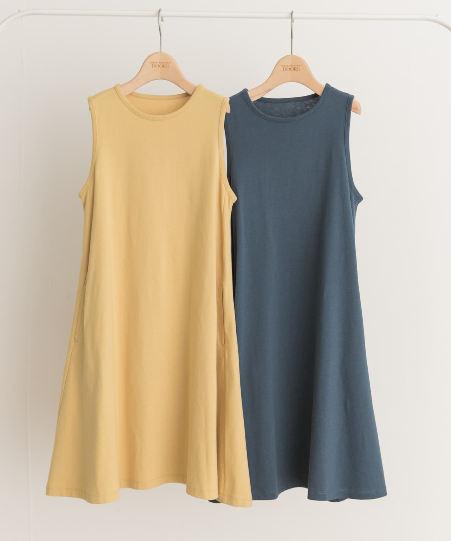 ノースリーブフレアワンピース(KIDS) YELLOW 135