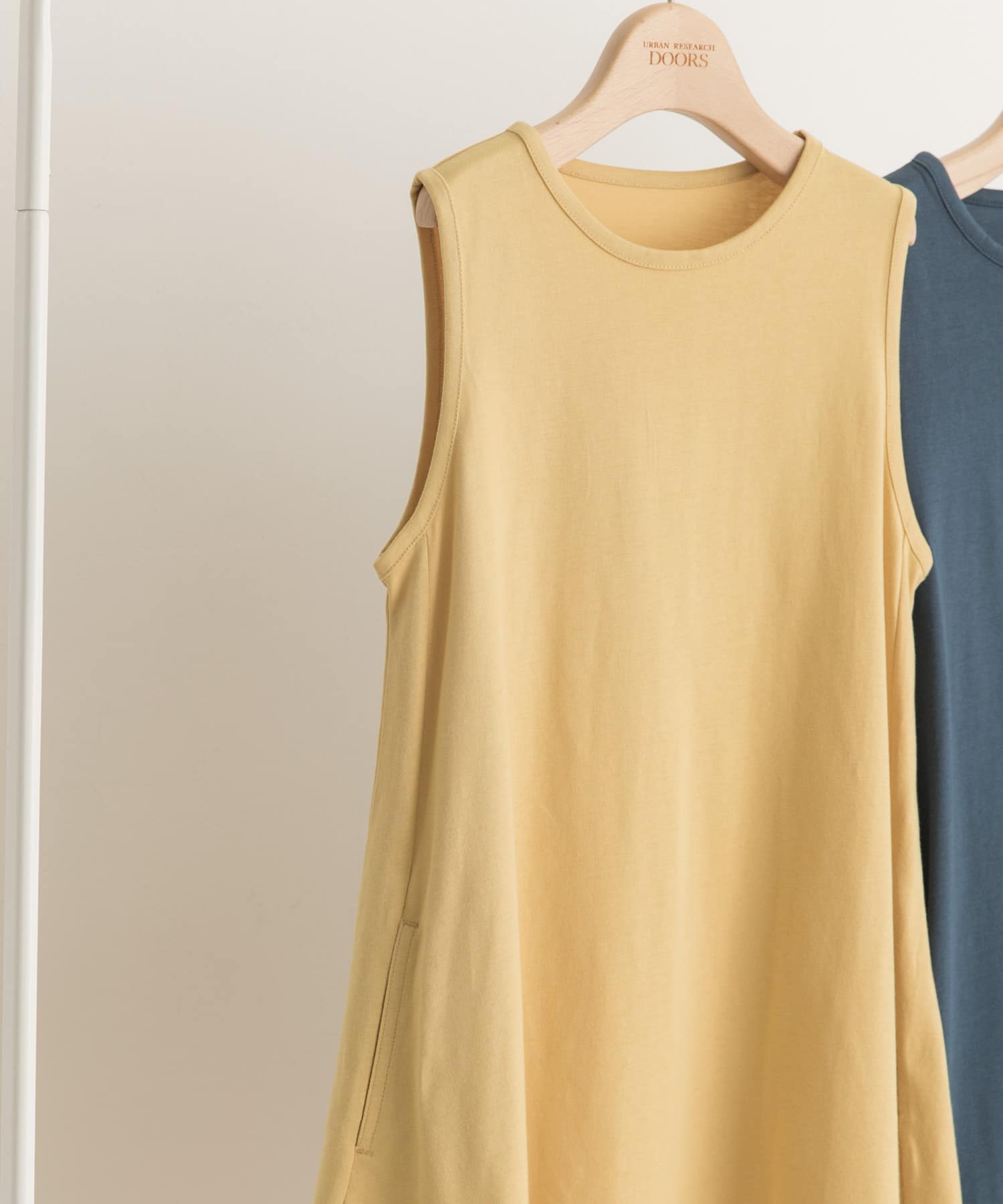 ノースリーブフレアワンピース(KIDS) YELLOW 135