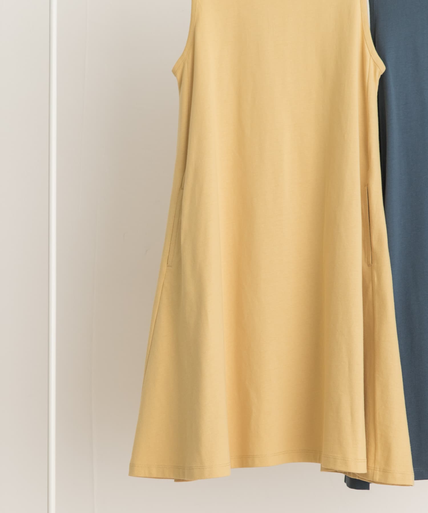 ノースリーブフレアワンピース(KIDS) YELLOW 135