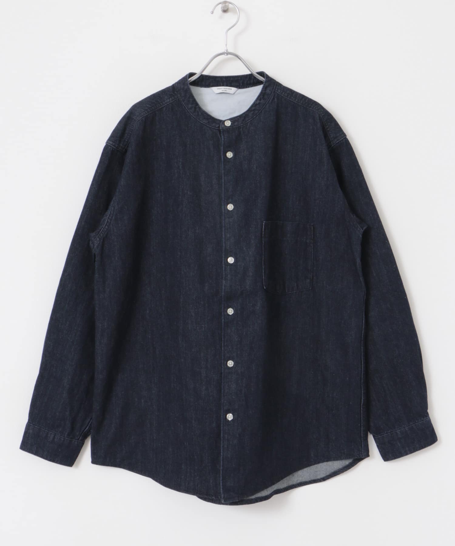 デニムバンドカラーシャツ　 アーバンリサーチドアーズ デニムバンドカラーシャツ(M BLUE): トップス｜URBAN RESEARCH