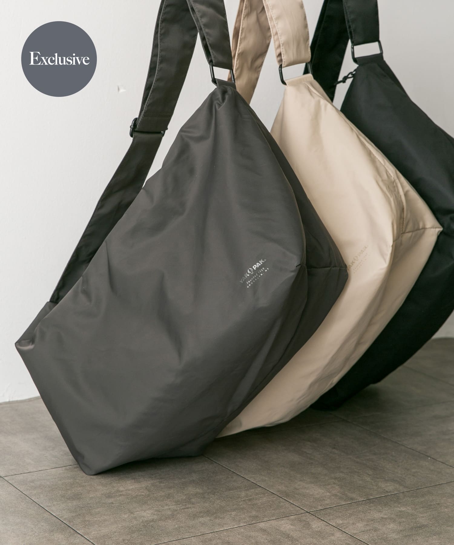 『別注』YAKPAK×DOORS　SHOULDER BAG CHARCOAL -