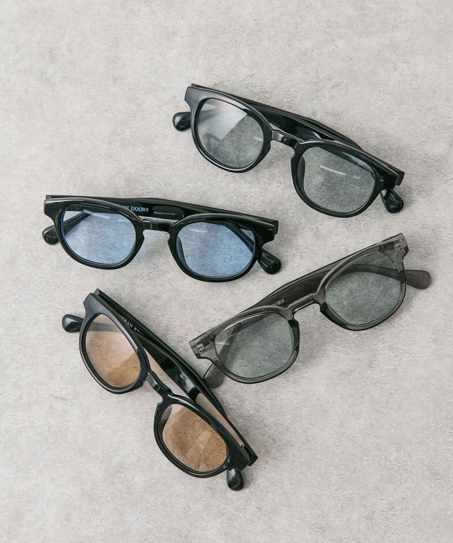 ウェリントンサングラス BLK/BROWN -